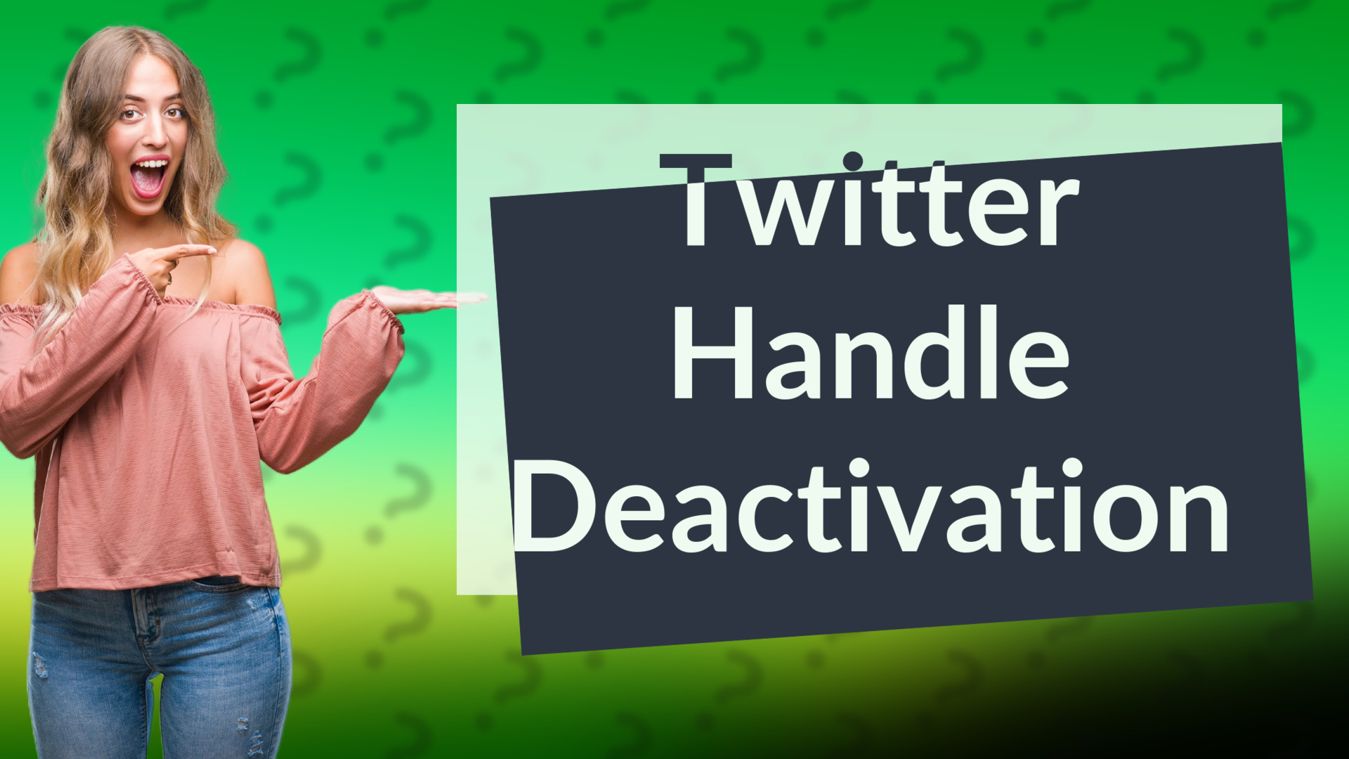 Twitter Handle Deactivation