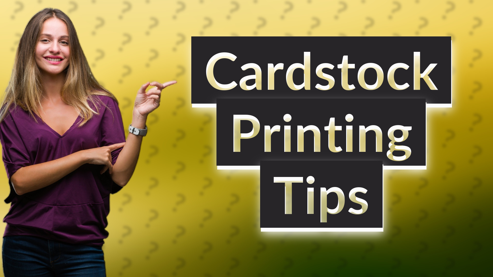 Cardstock Printing Tips