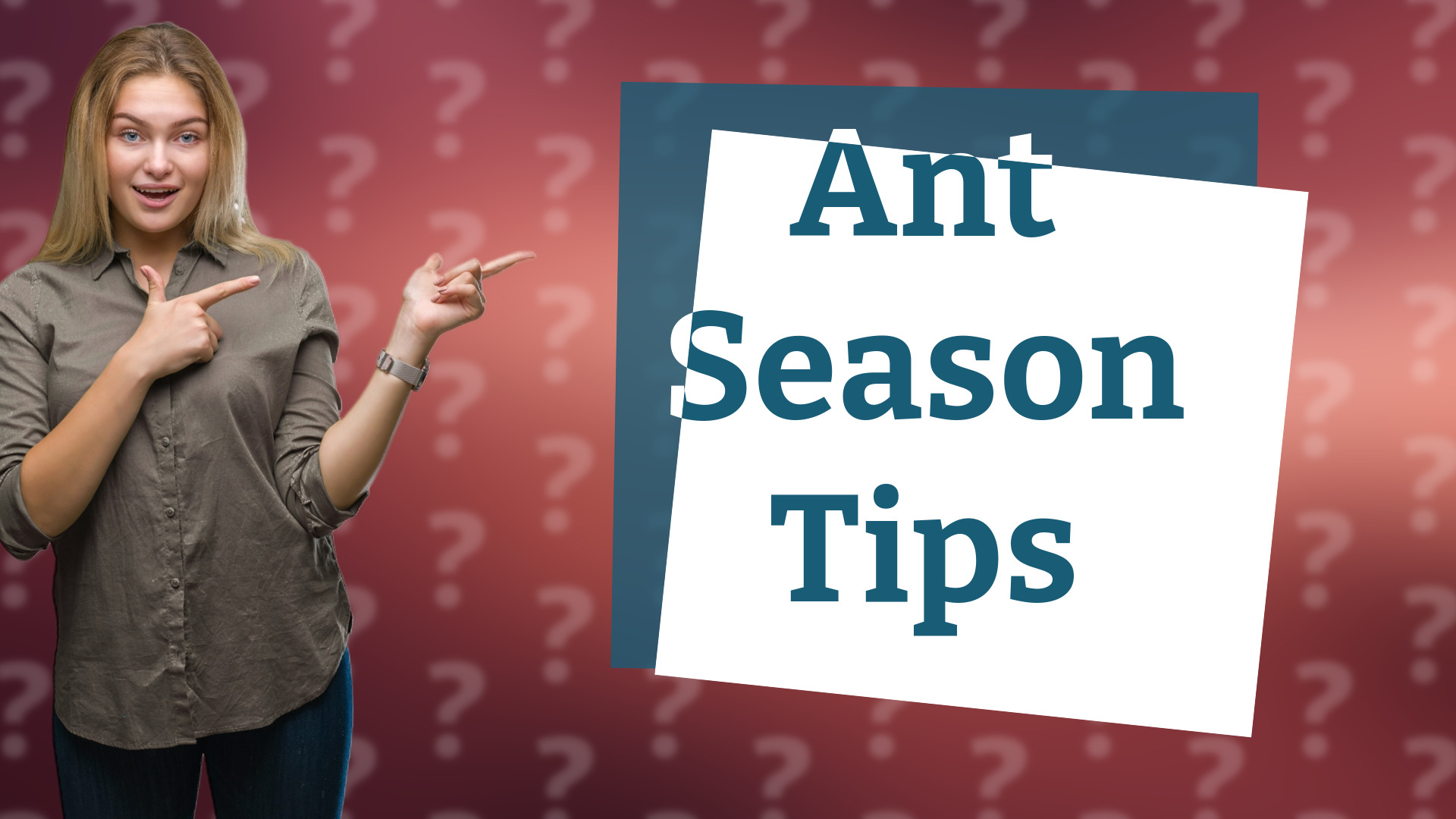 Ant Season Tips