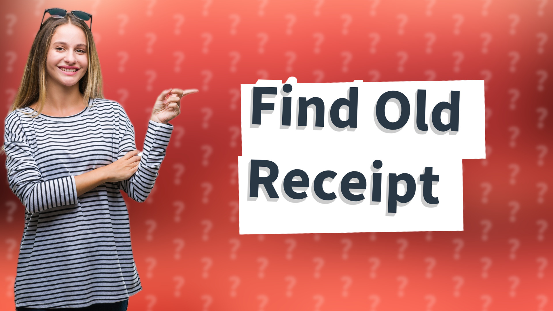 Find Old Receipt