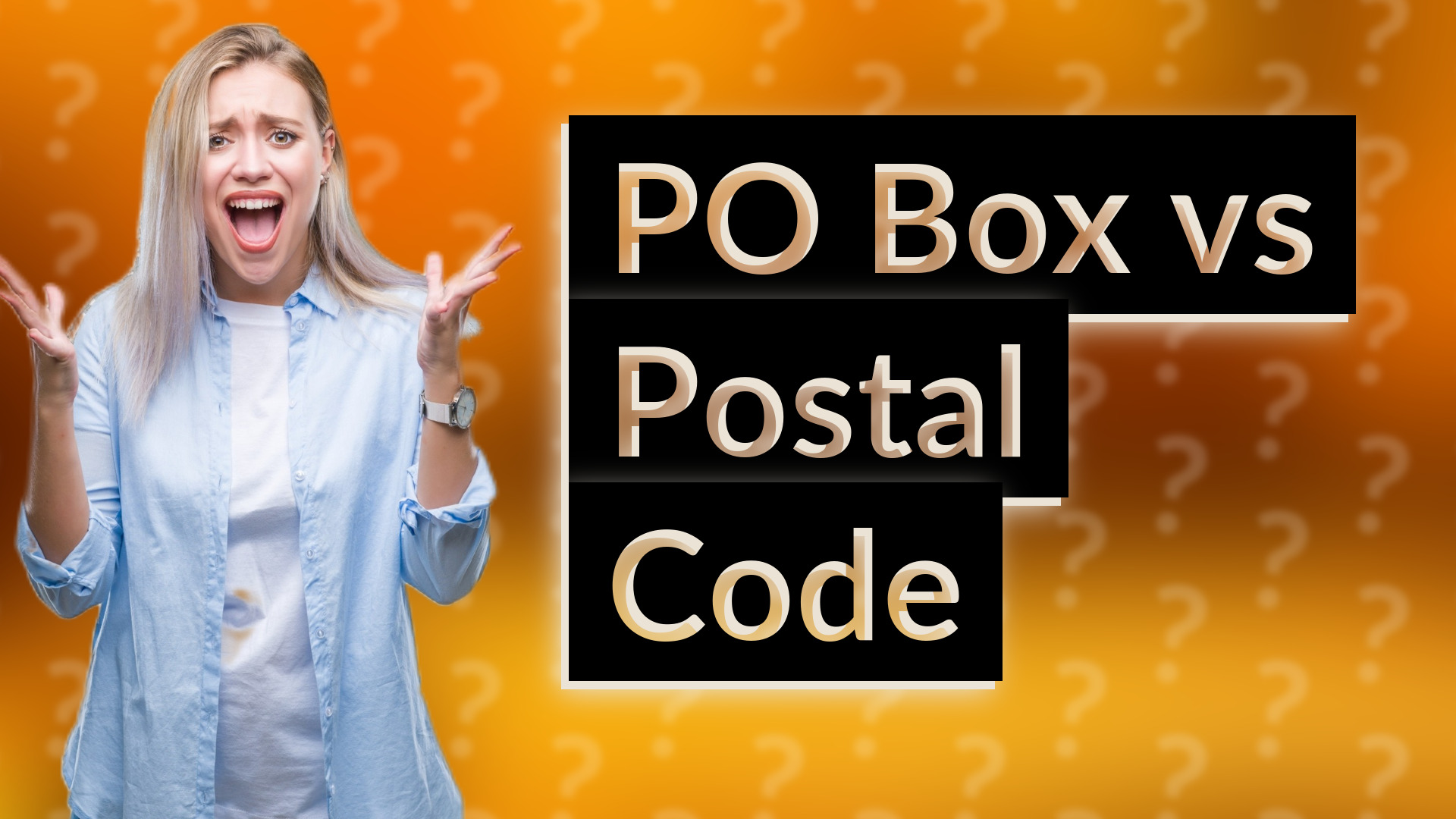 PO Box vs Postal Code