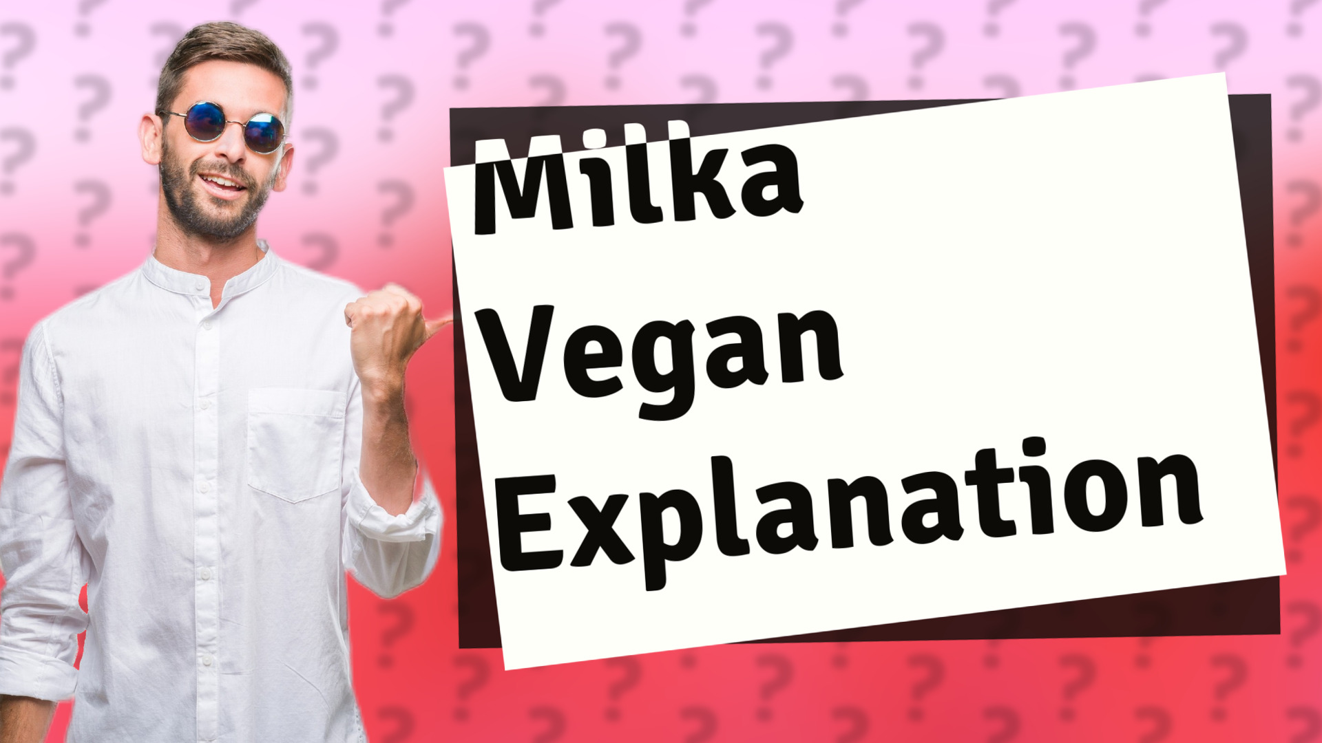 Milka Vegan Explanation
