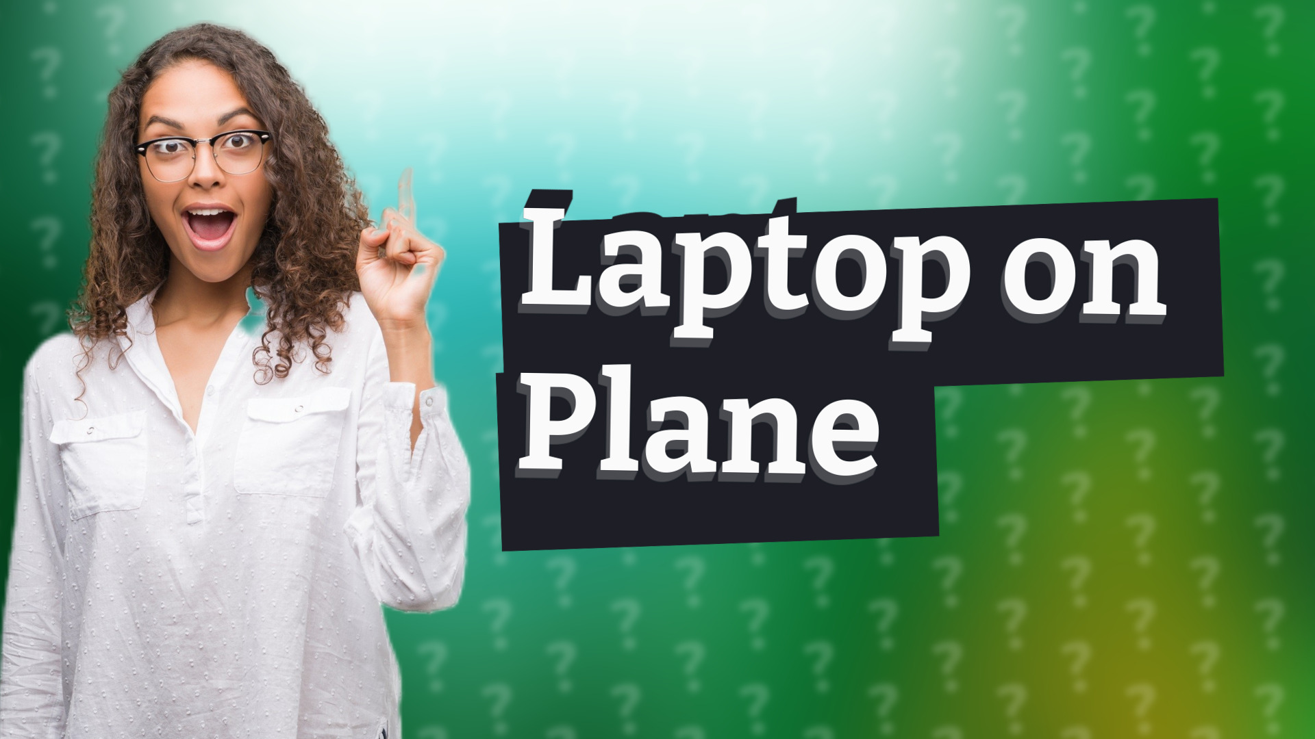 Laptop on Plane