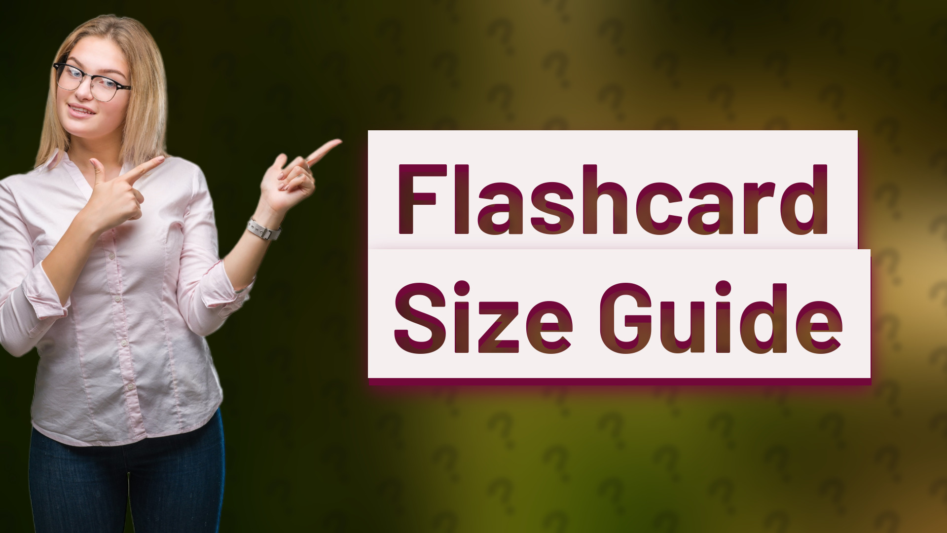 Flashcard Size Guide