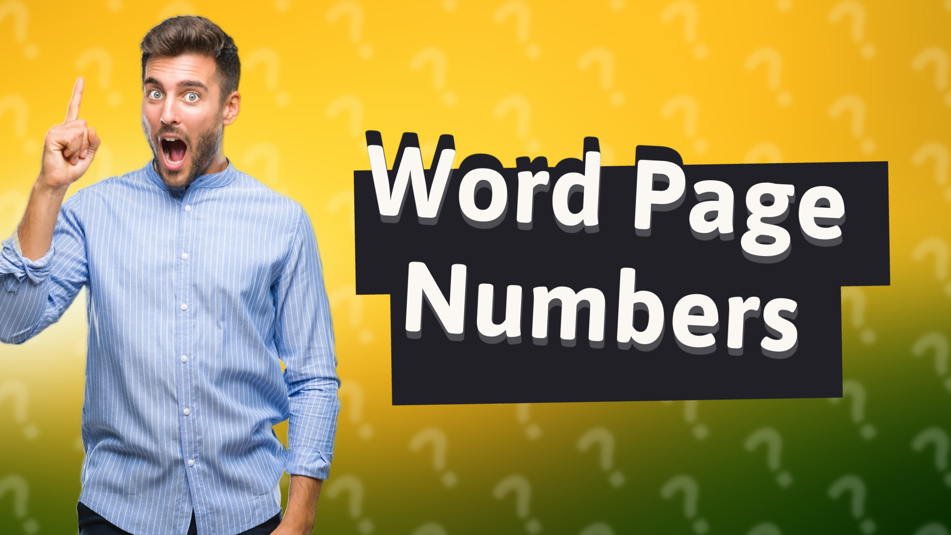 Word Page Numbers