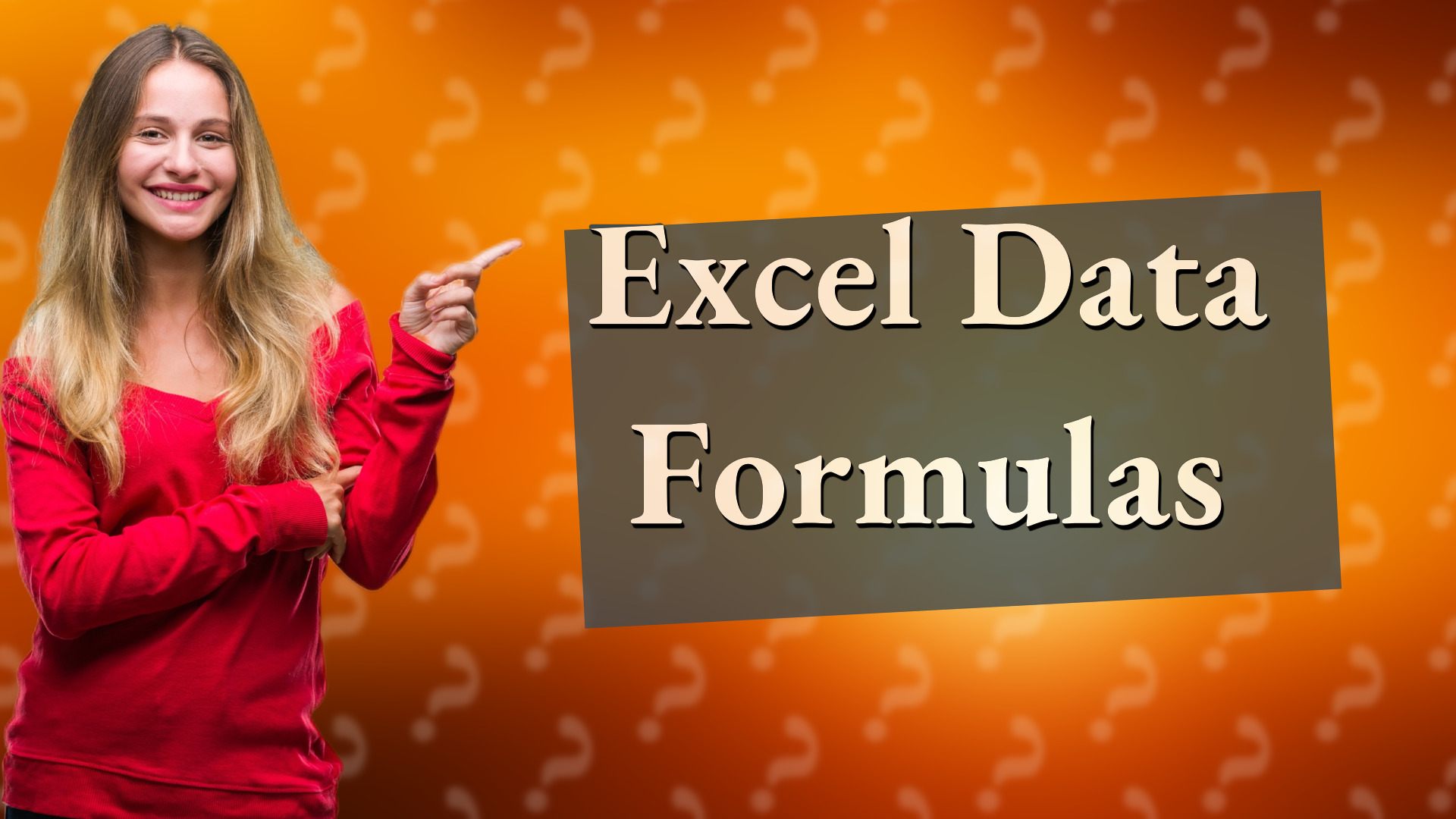 Excel Data Formulas