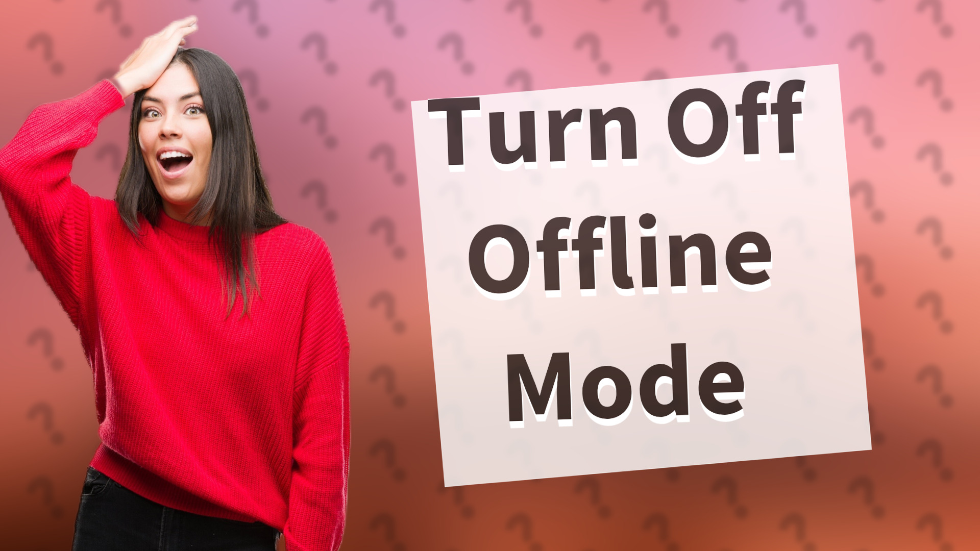 Turn Off Offline Mode