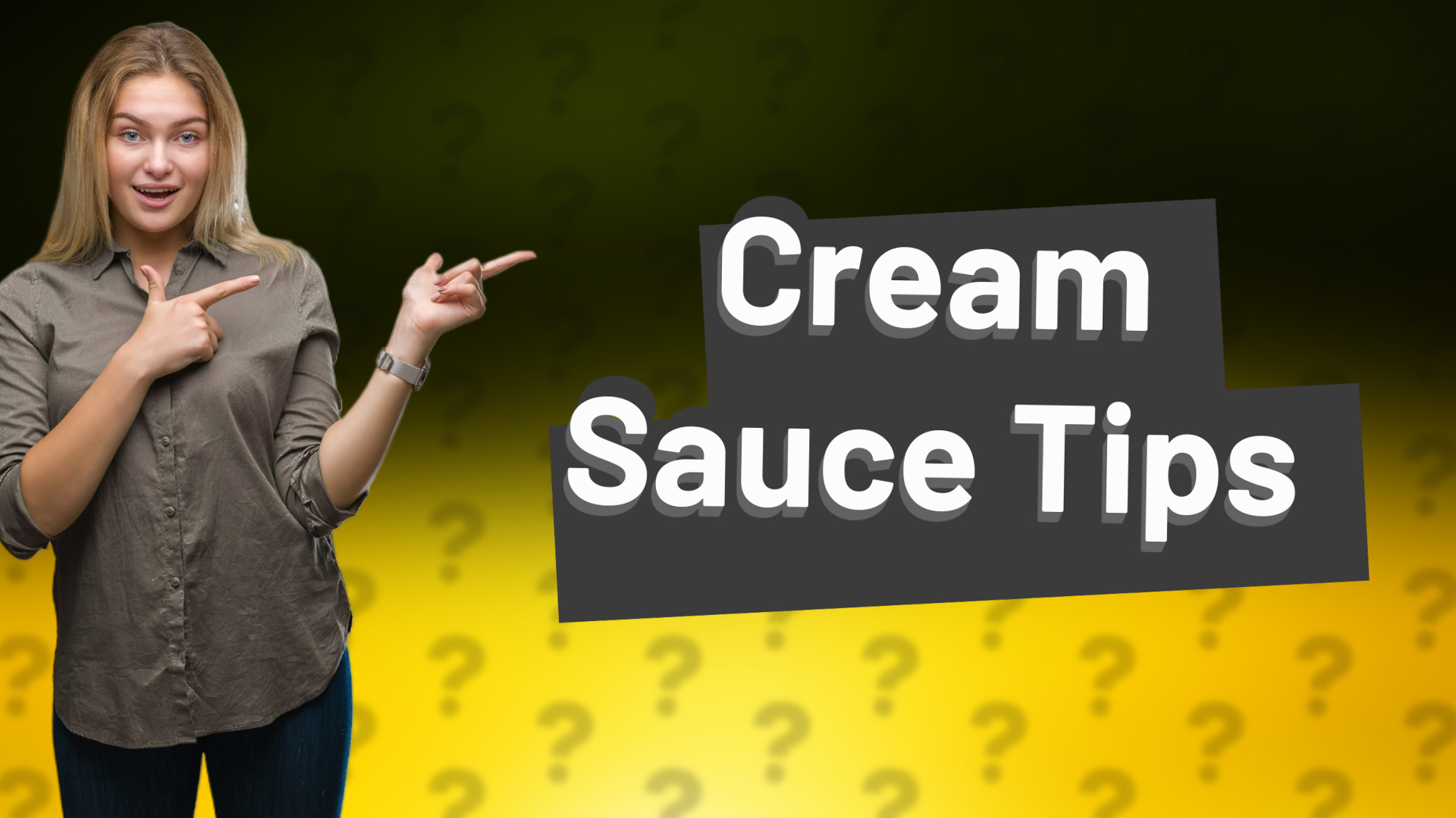 Cream Sauce Tips