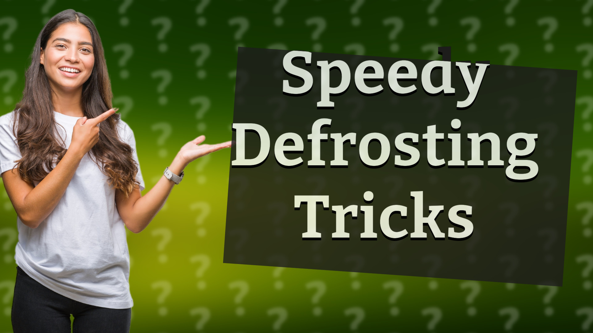 Speedy Defrosting Tricks