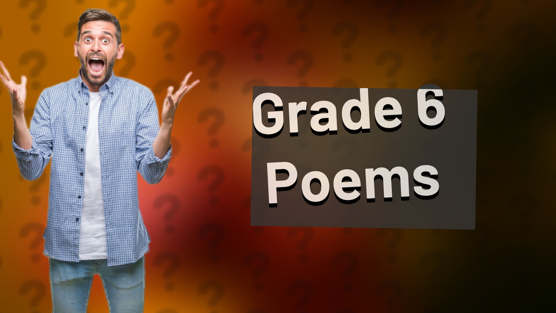 Grade 6 Poems