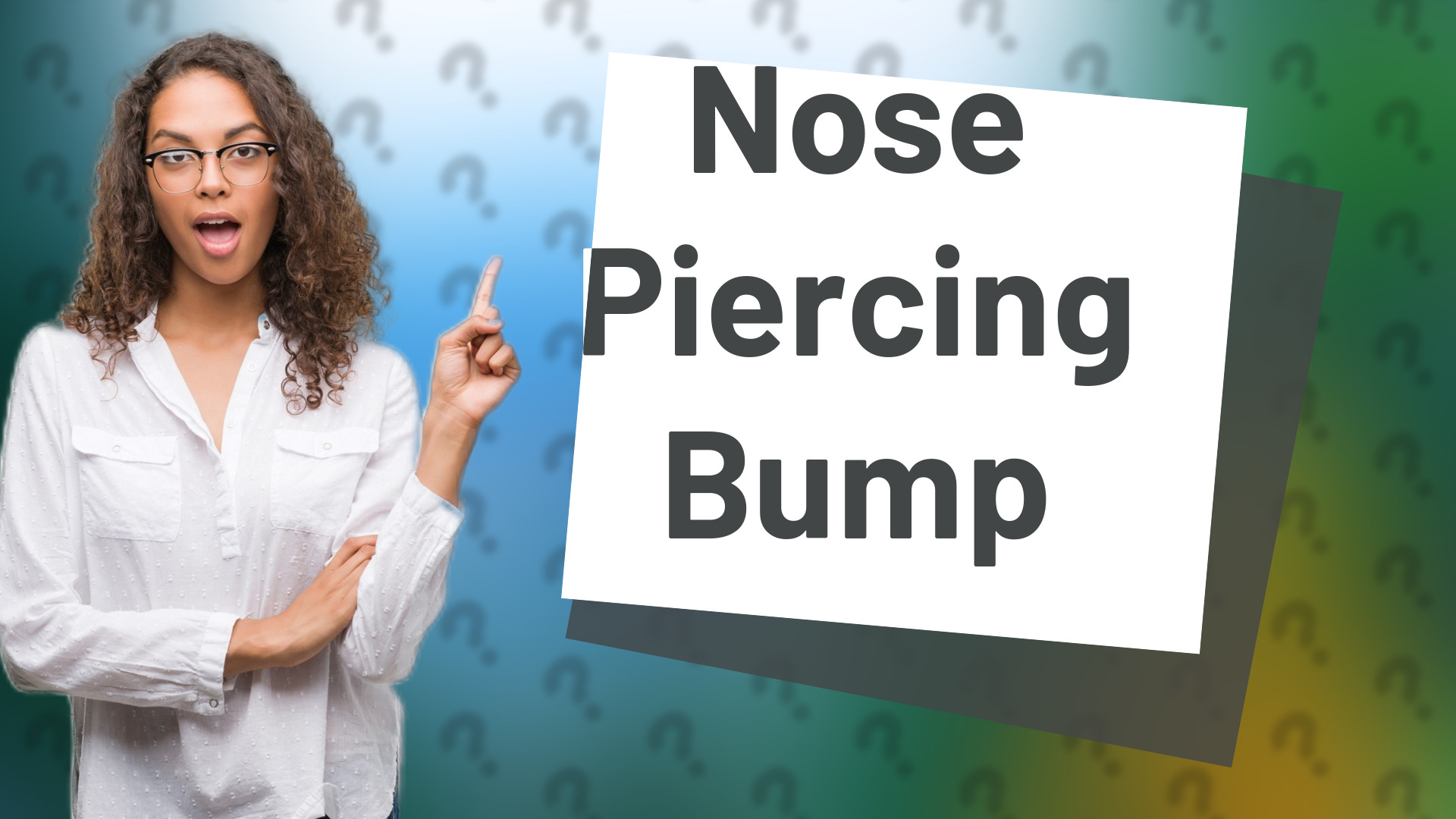 Nose Piercing Bump