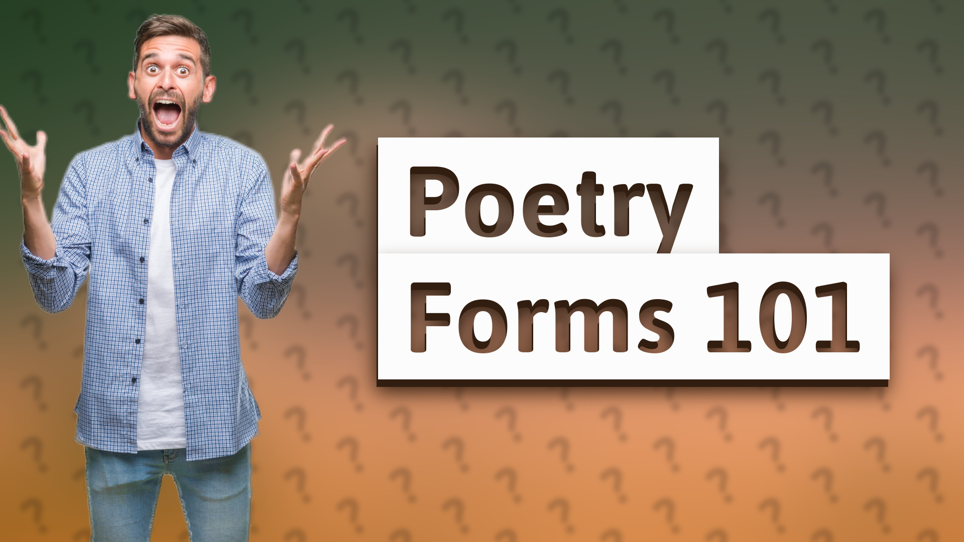 Poetry Forms 101