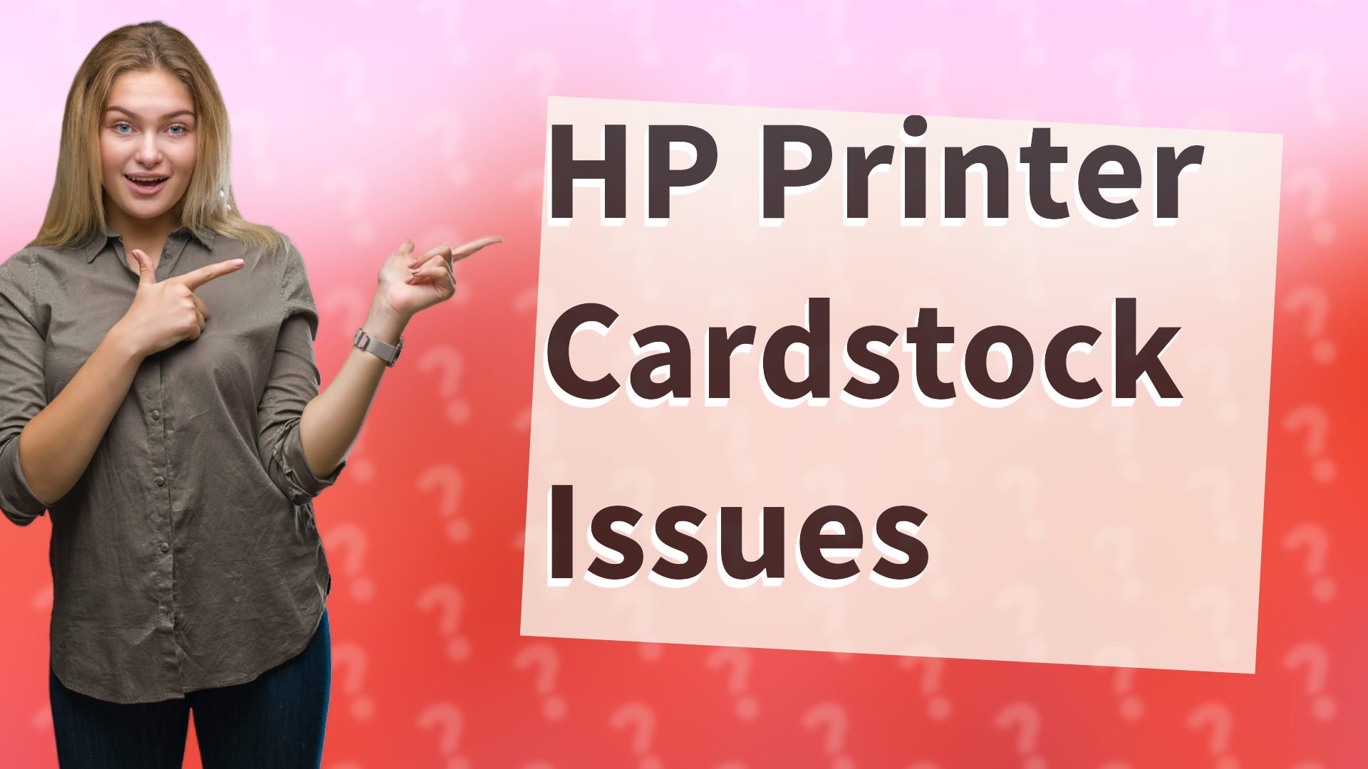 HP Printer Cardstock Issues