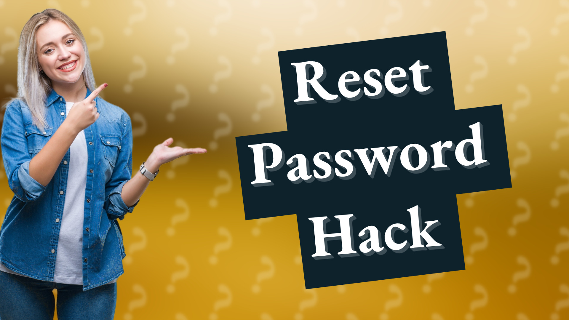 Reset Password Hack