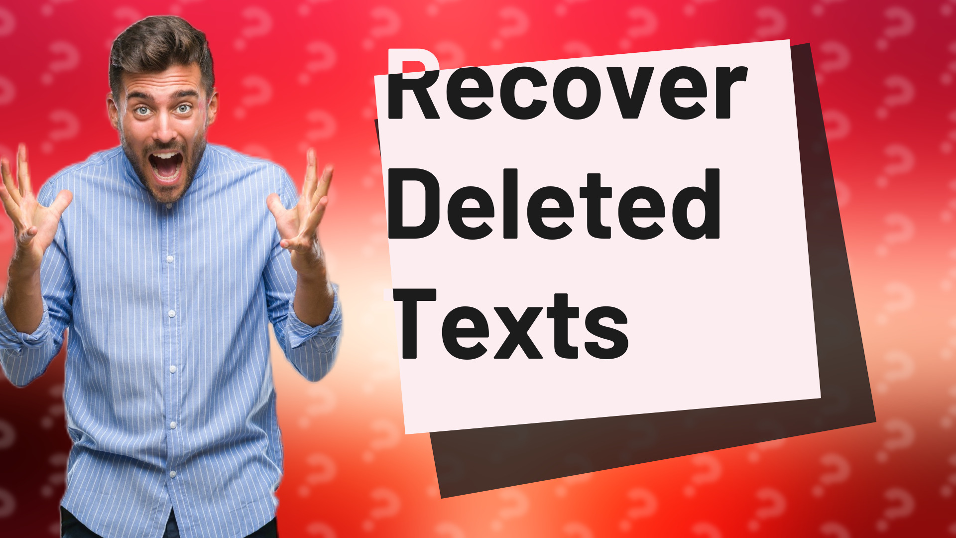 Recover Deleted Texts
