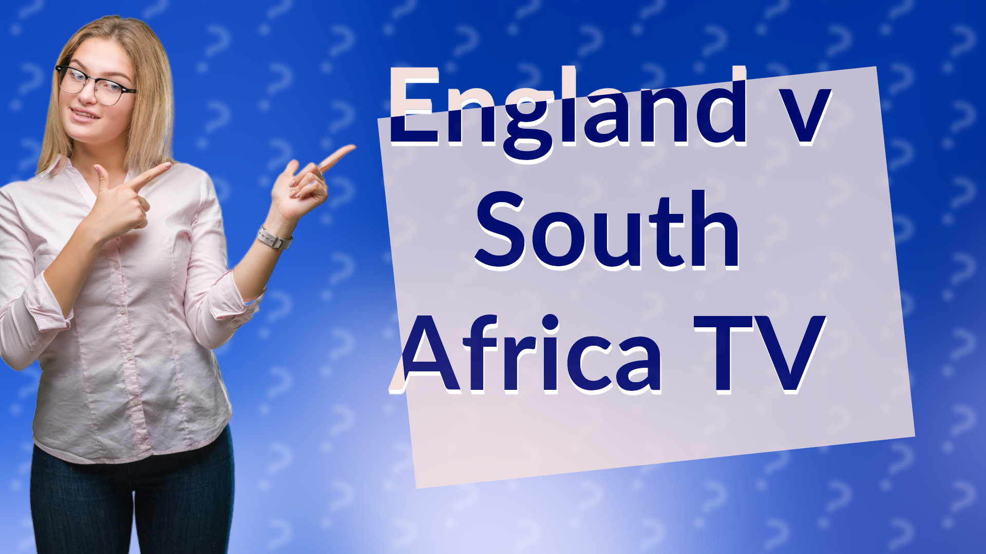England v South Africa TV
