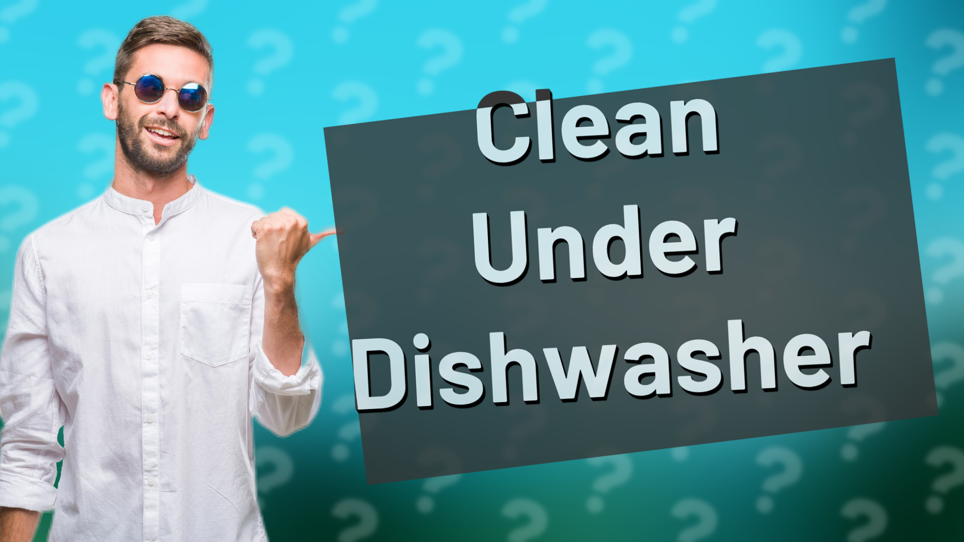 Clean Under Dishwasher