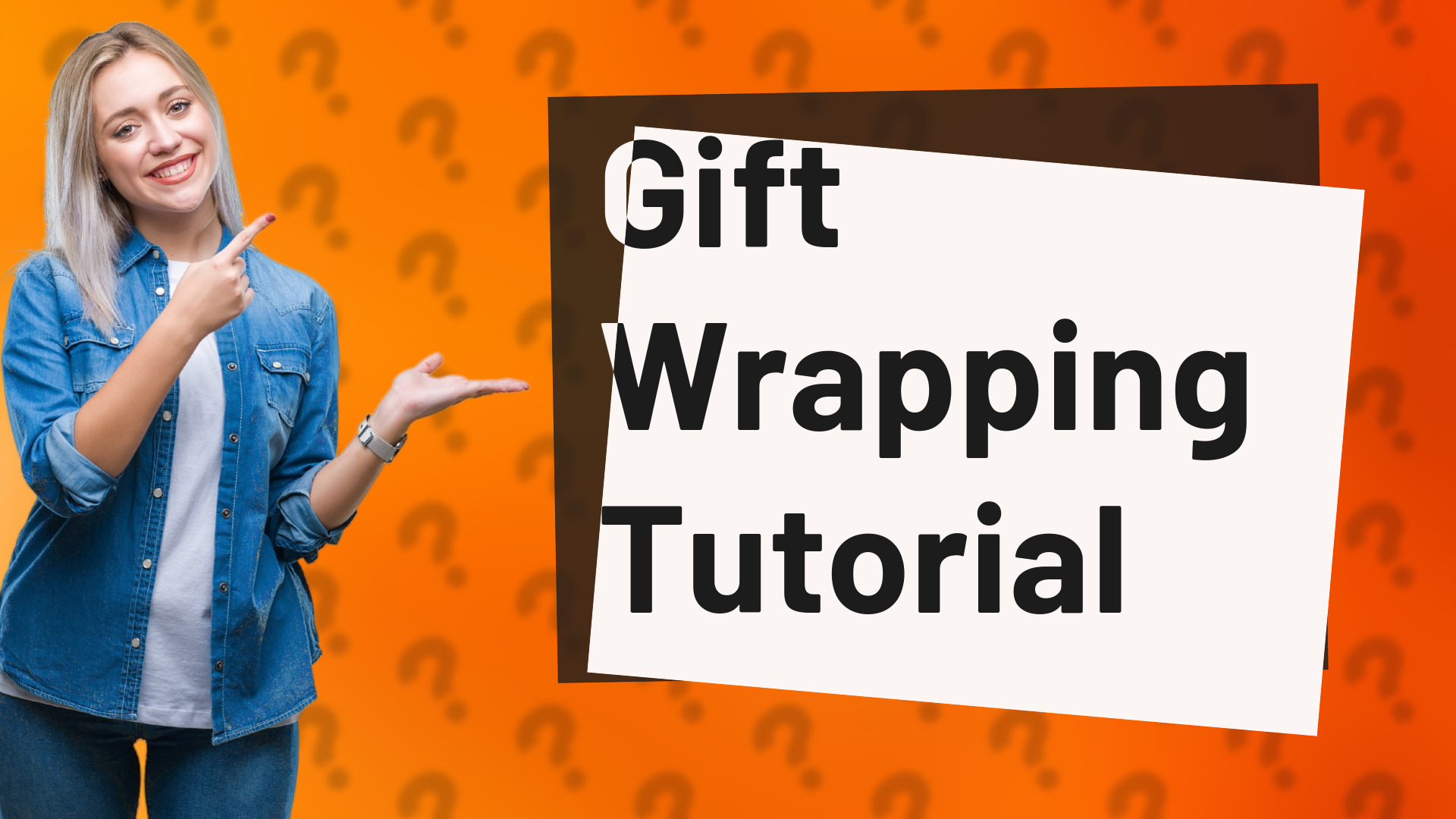 Gift Wrapping Tutorial