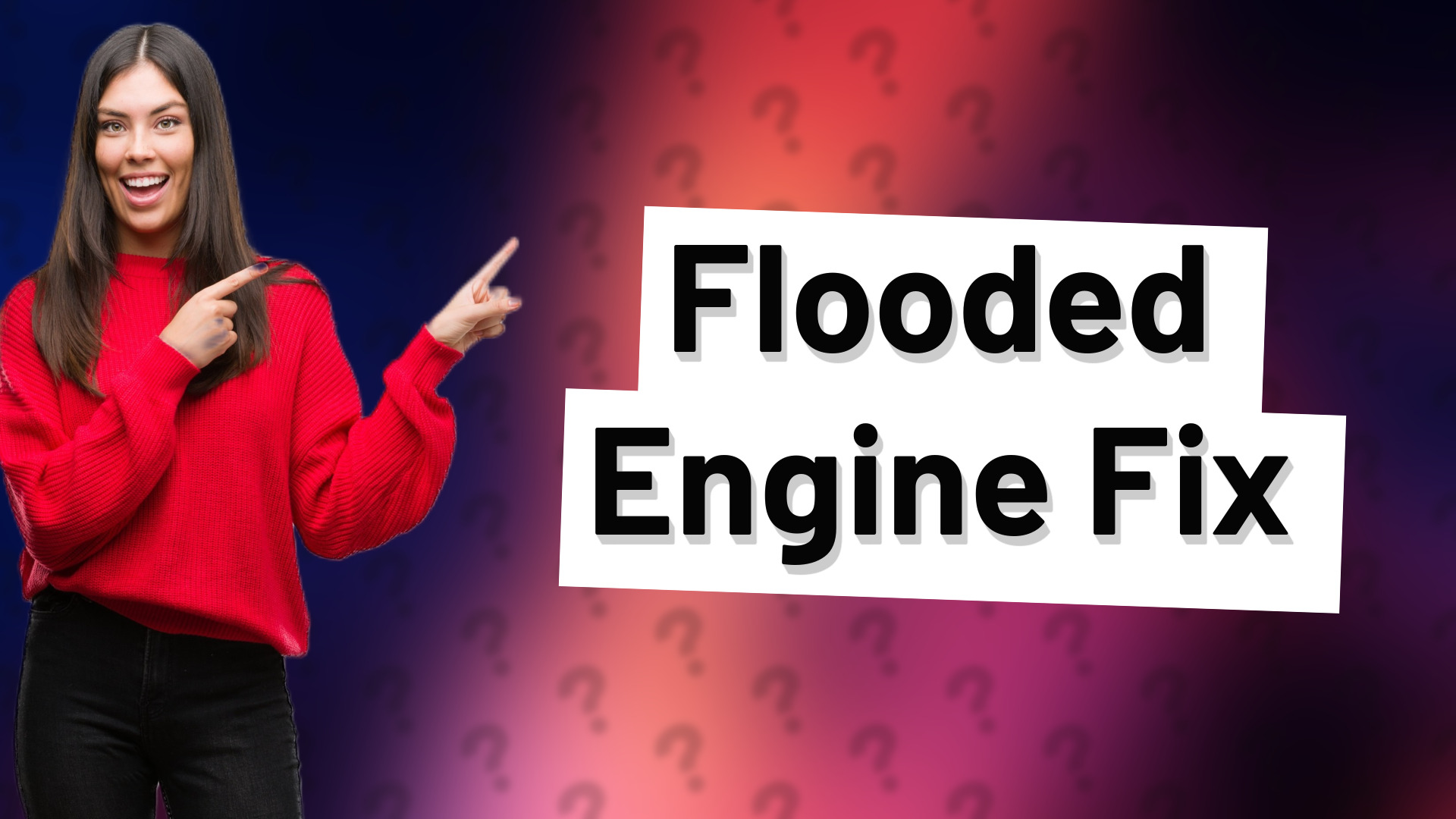 Flooded Engine Fix