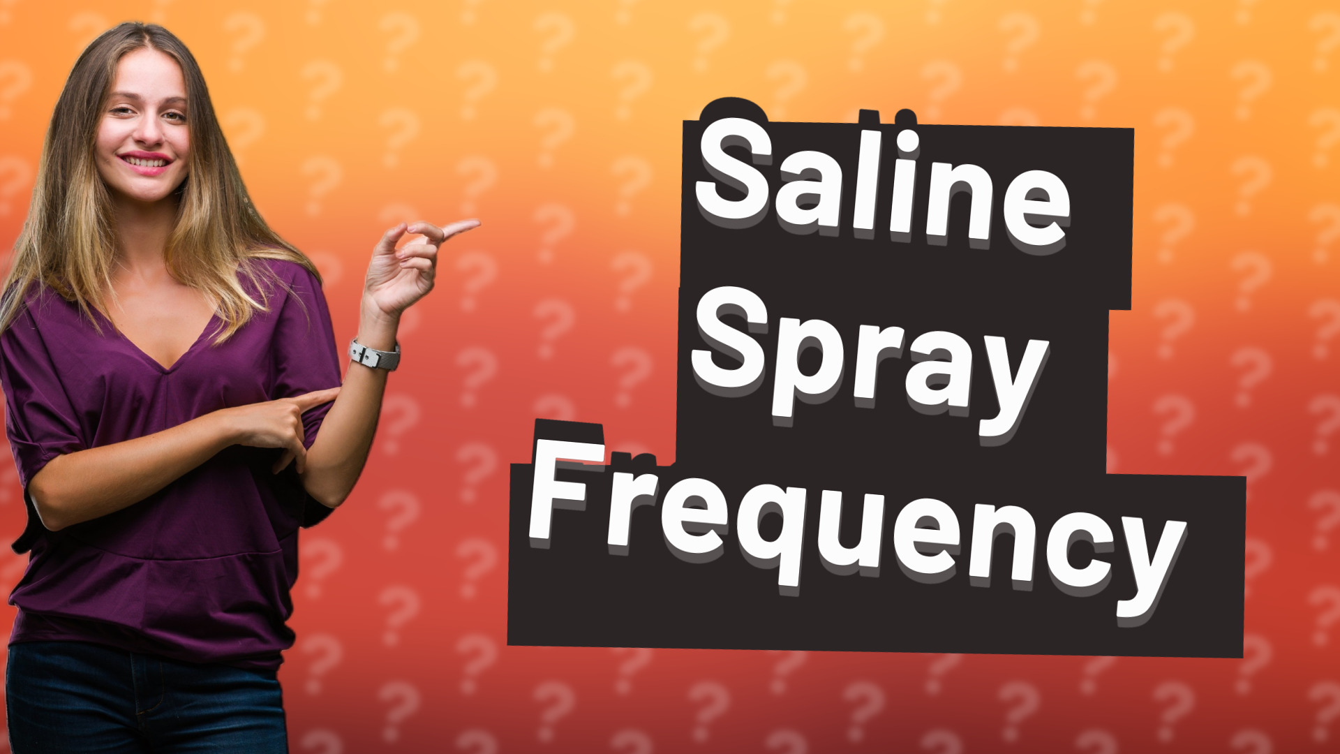 Saline Spray Frequency