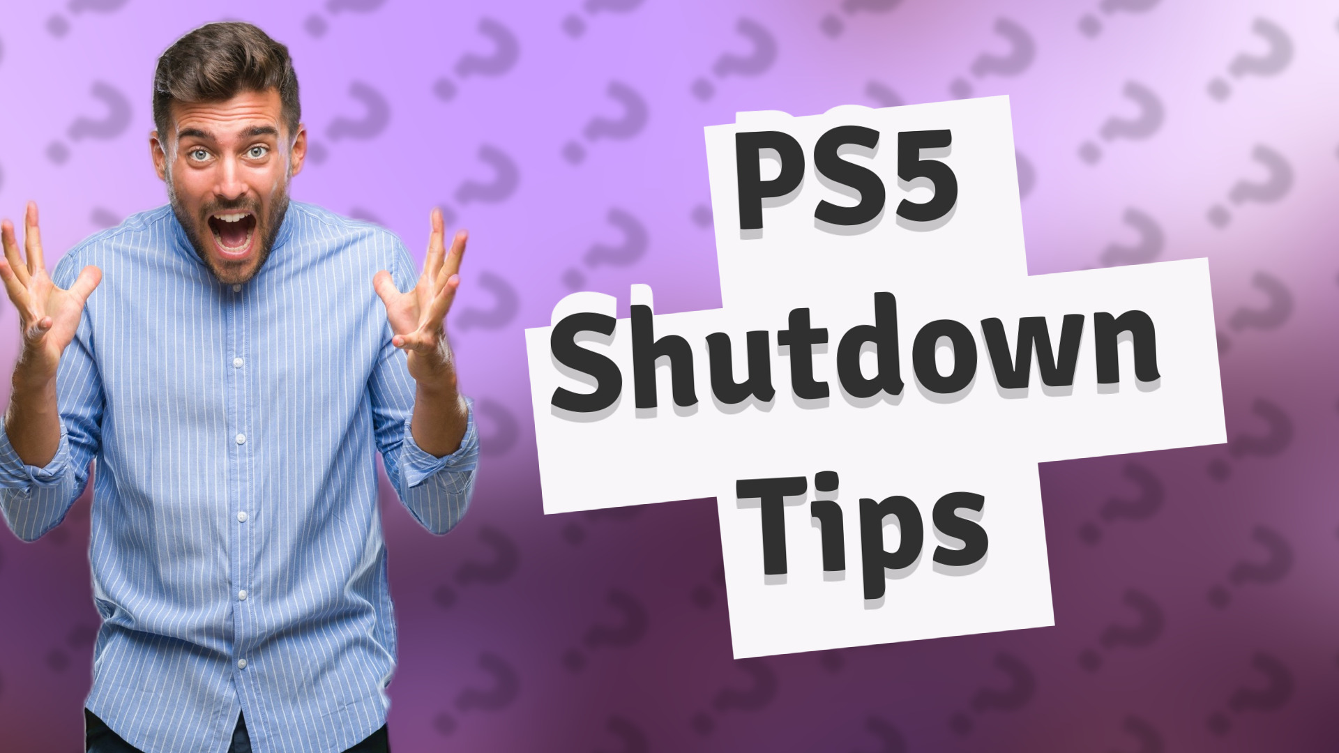PS5 Shutdown Tips