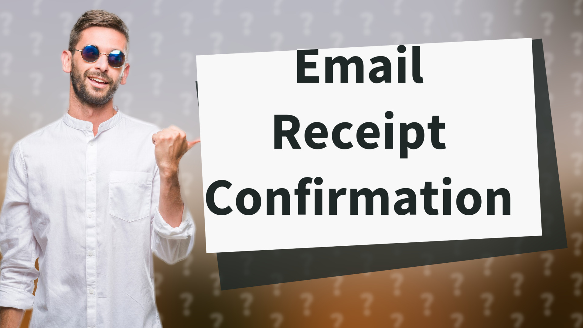 Email Receipt Confirmation