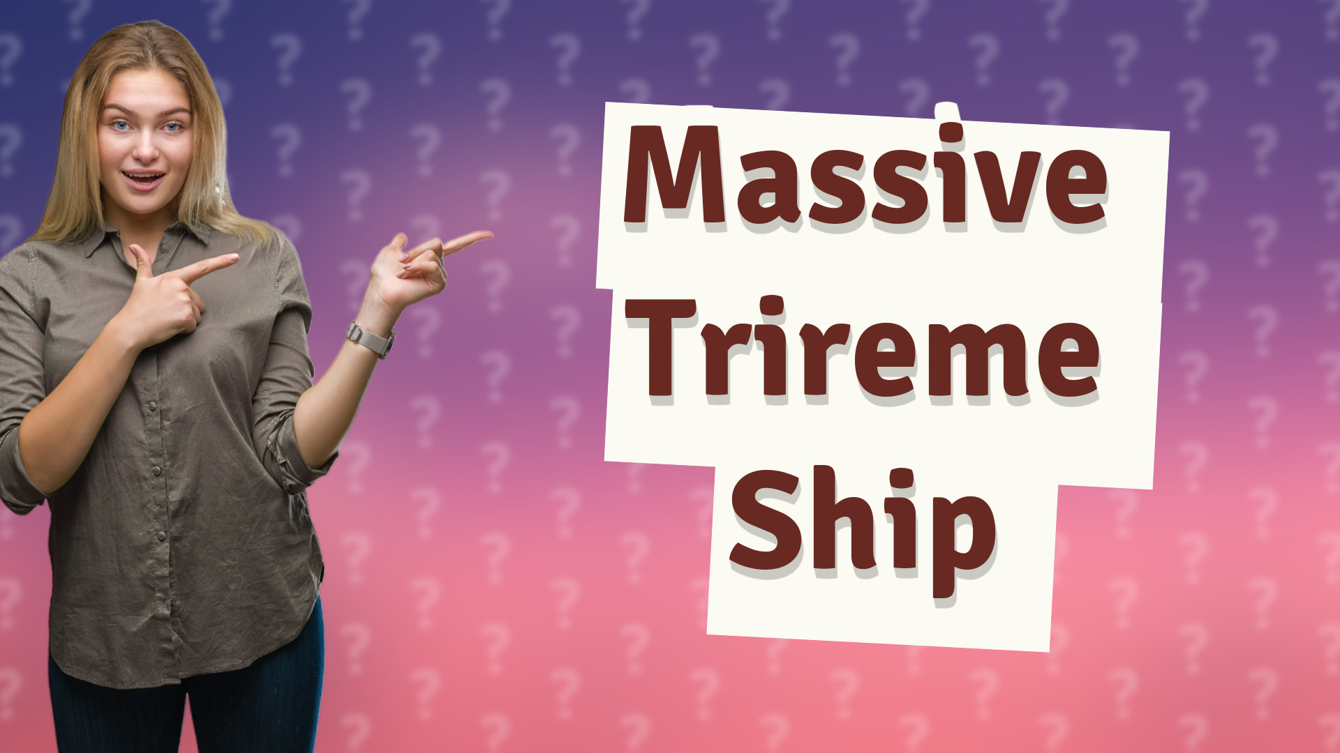 Massive Trireme Ship