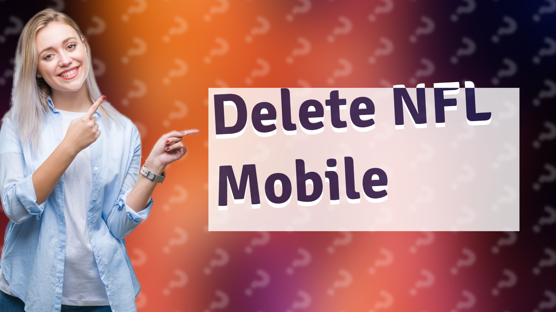 Delete NFL Mobile