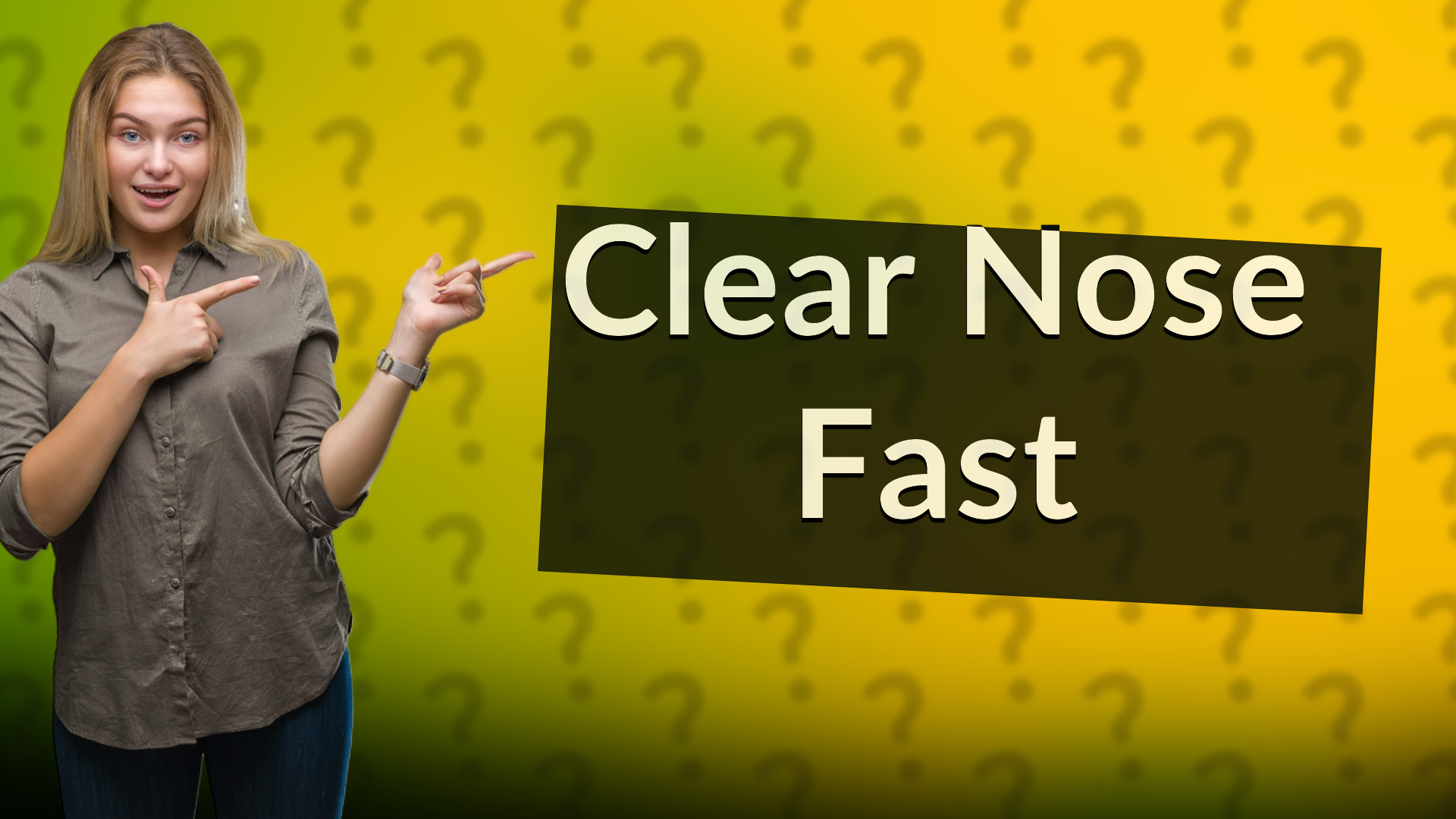 Clear Nose Fast