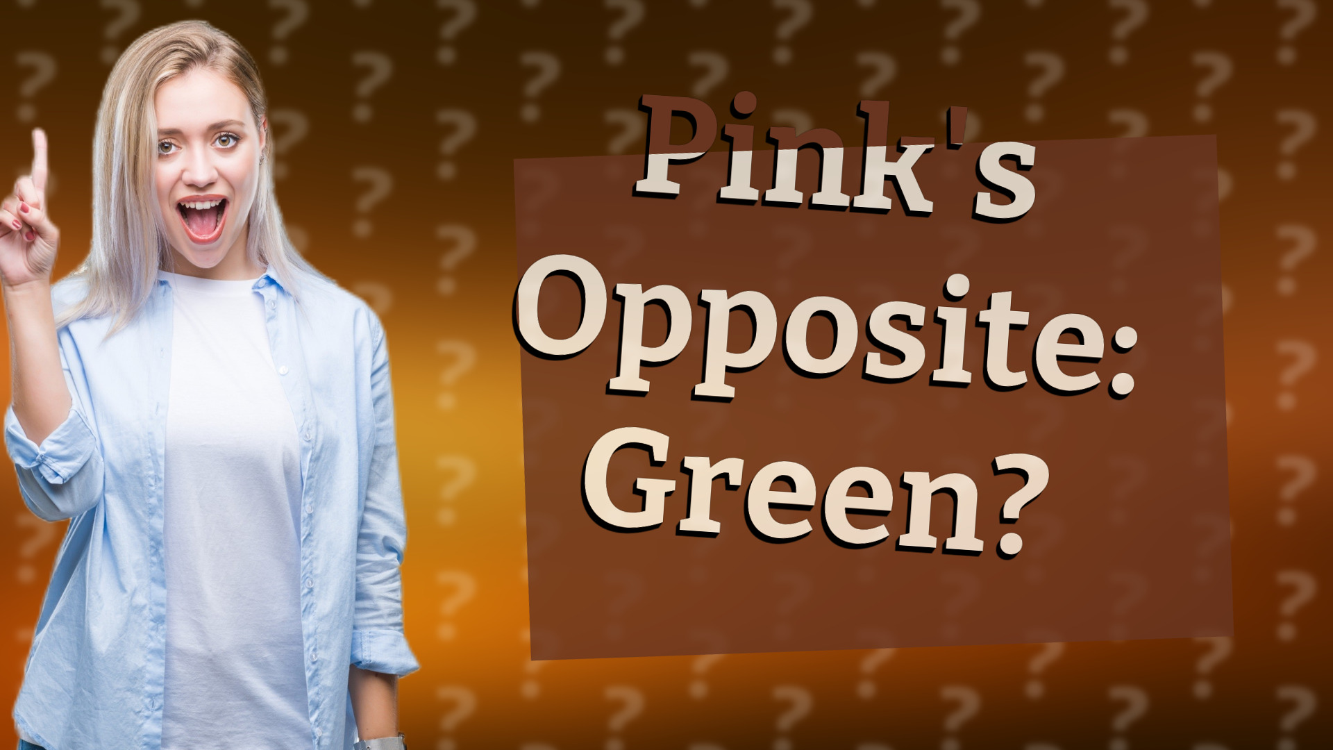 Pink's Opposite: Green?