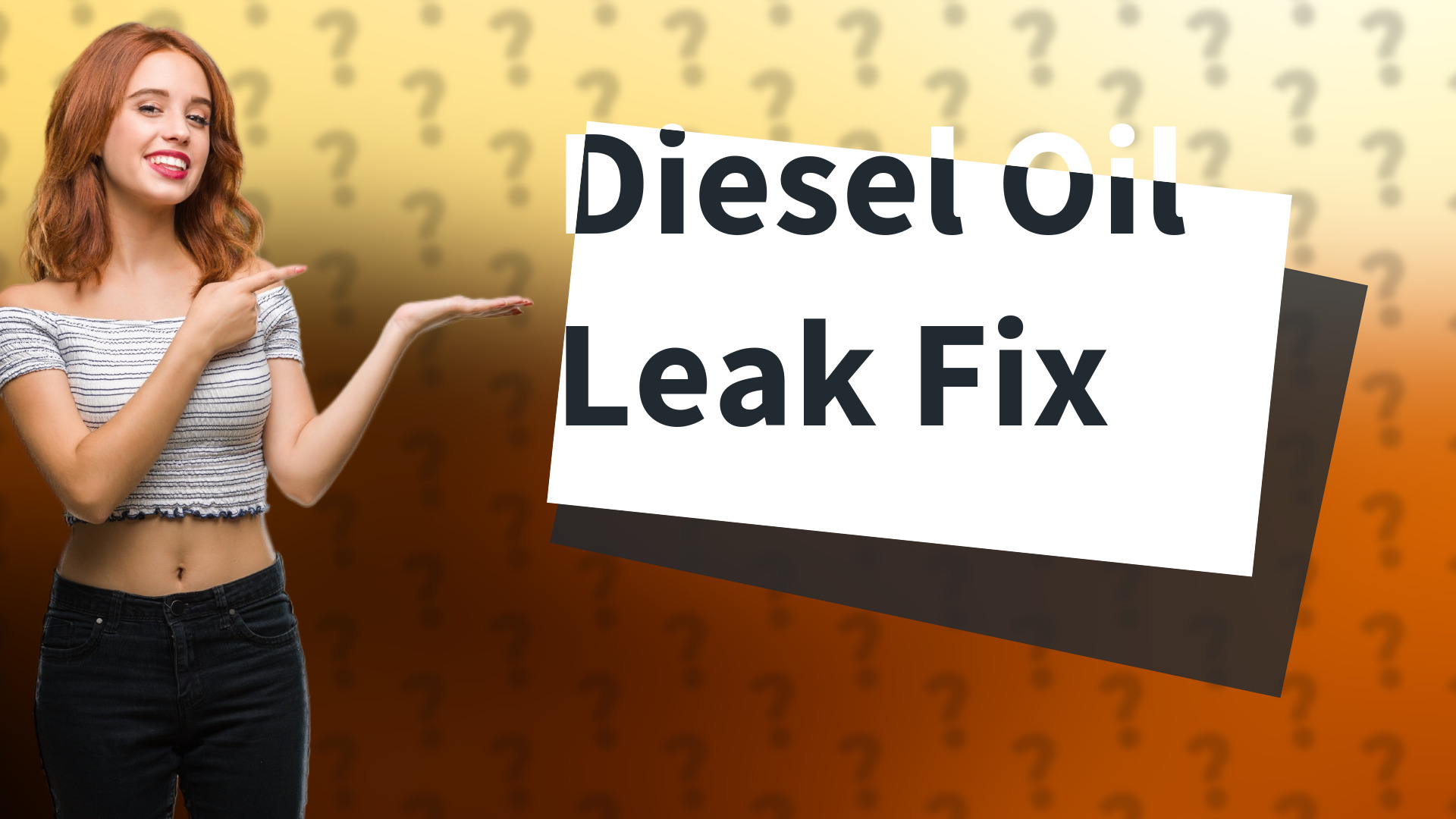 Diesel Oil Leak Fix
