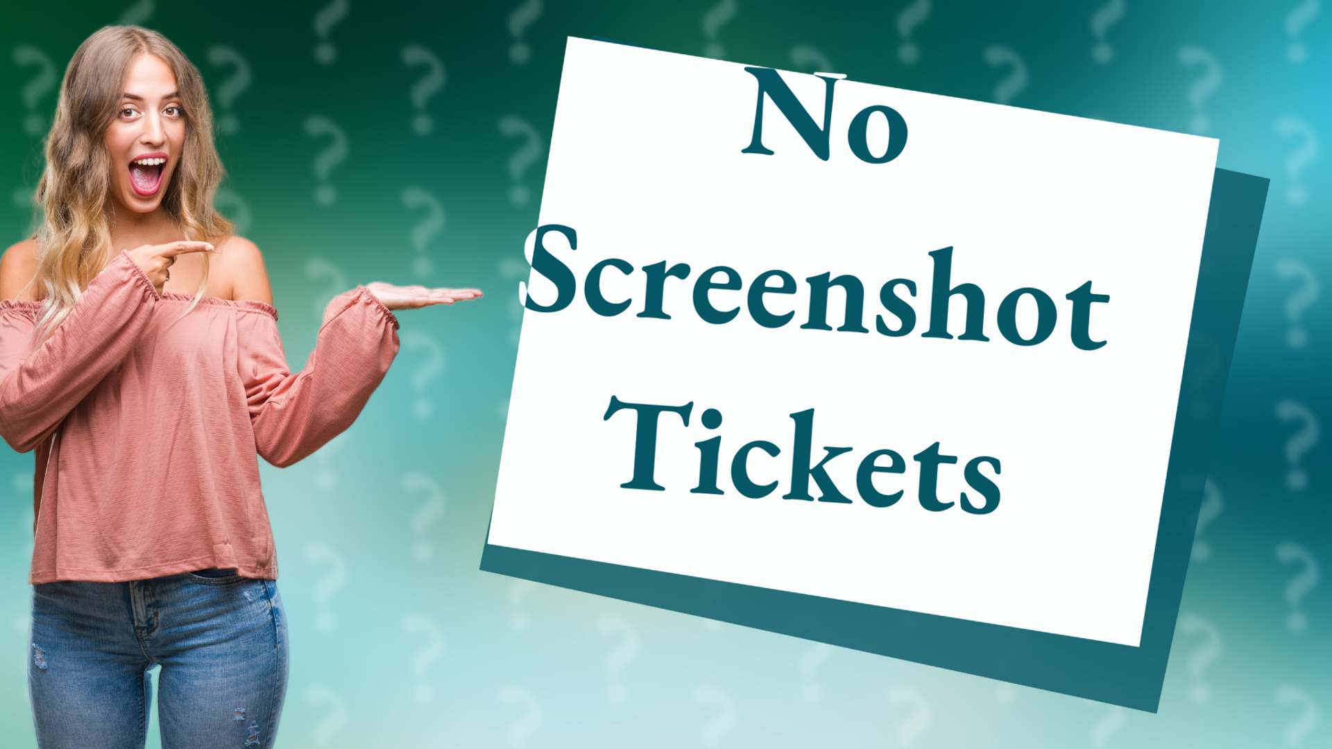 No Screenshot Tickets