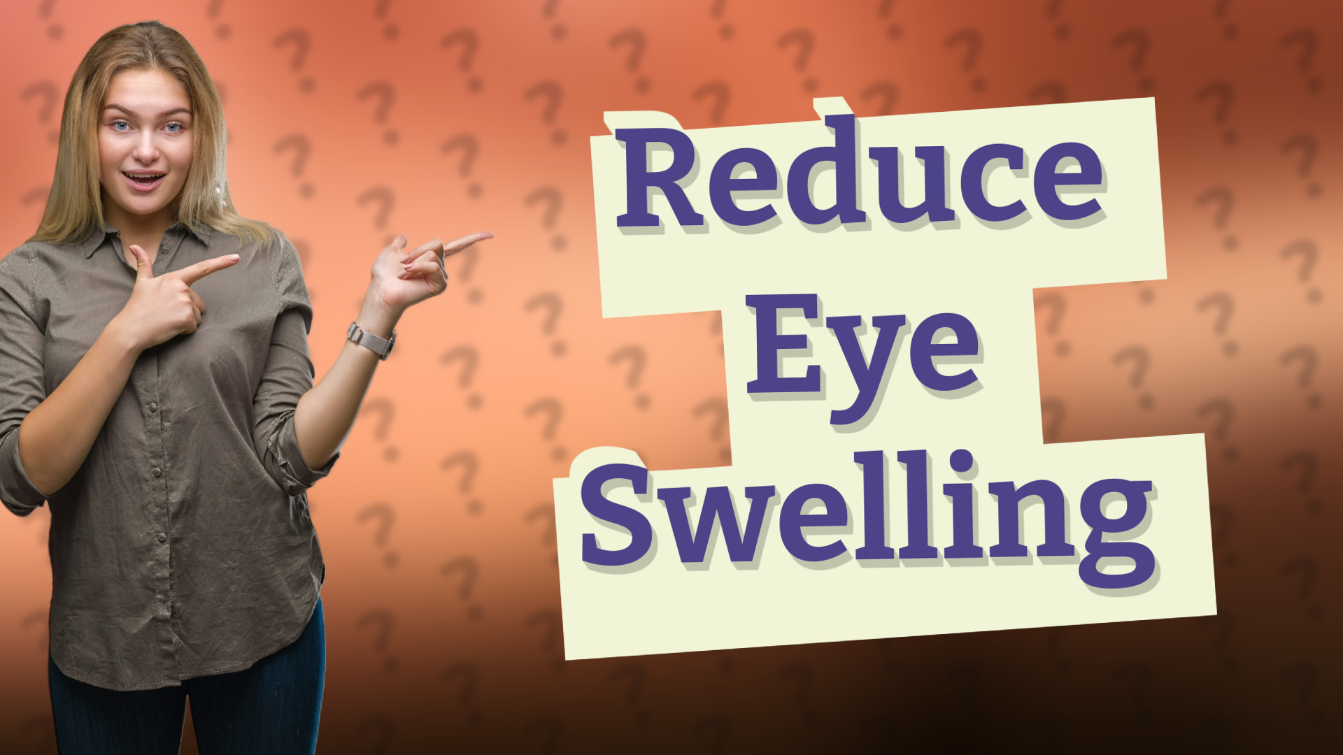 Reduce Eye Swelling