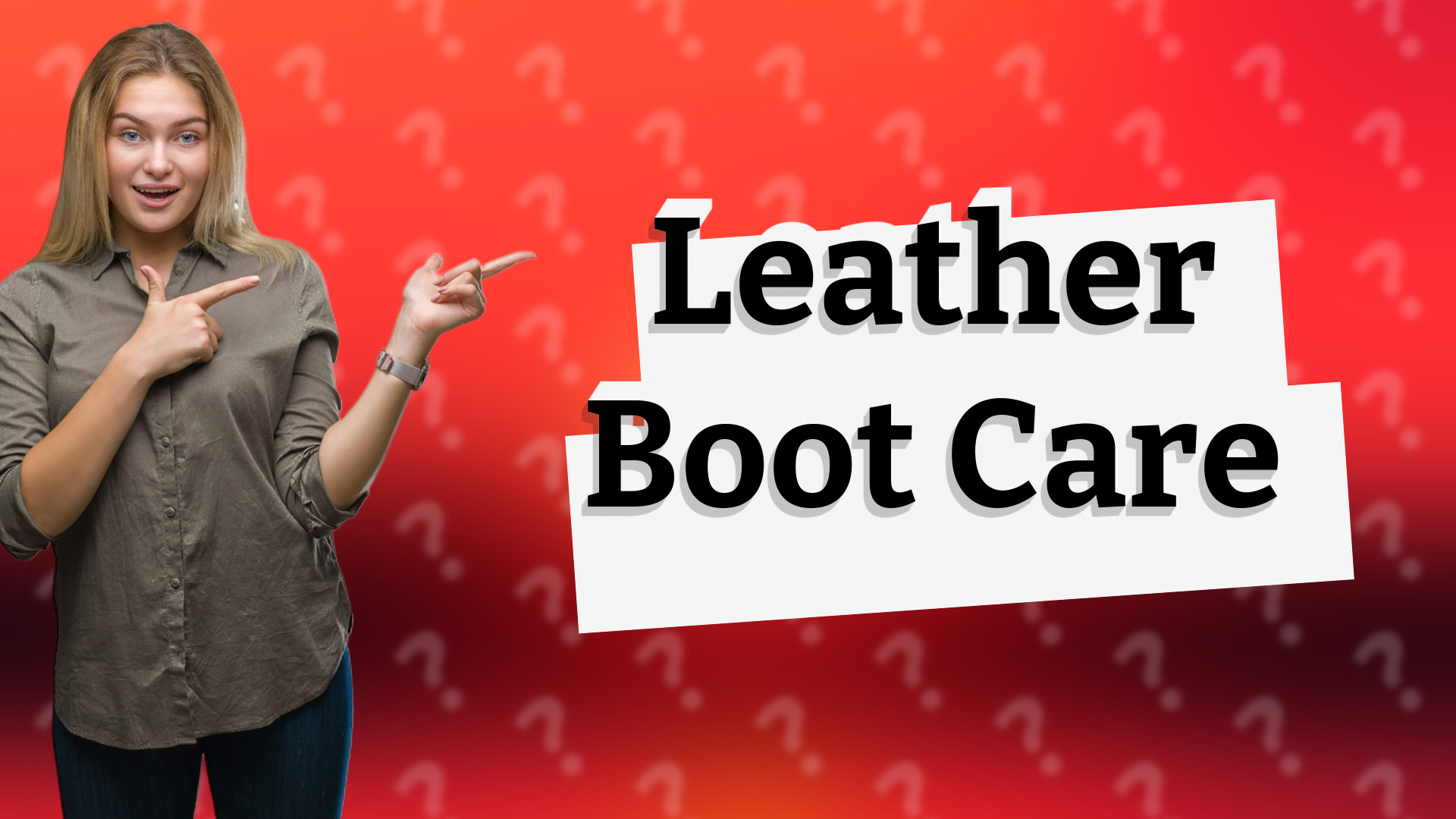 Leather Boot Care