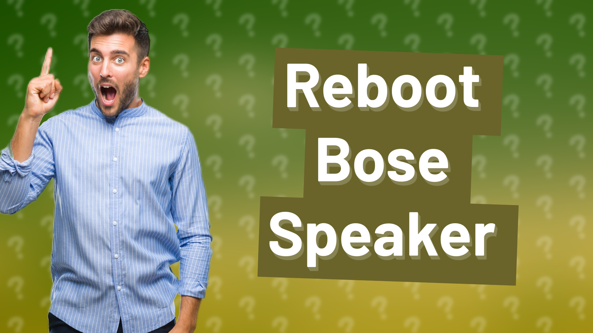 Reboot Bose Speaker