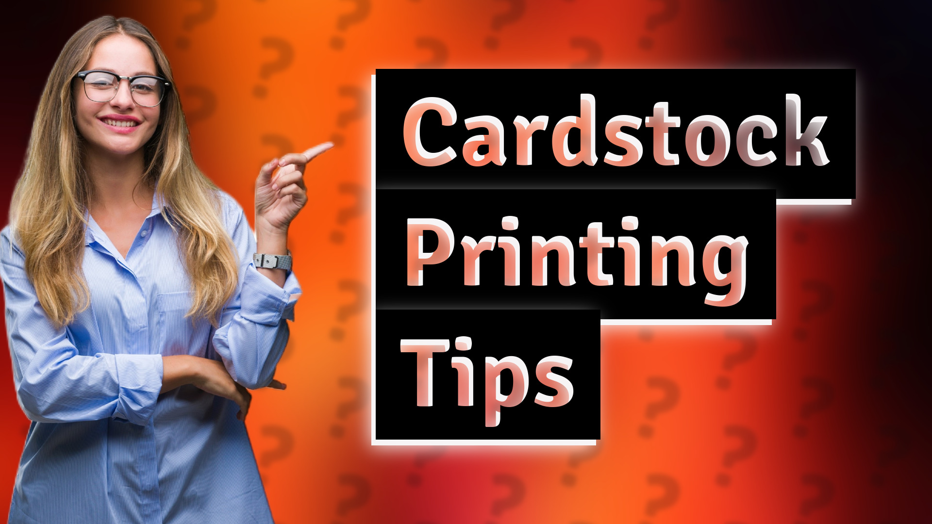 Cardstock Printing Tips