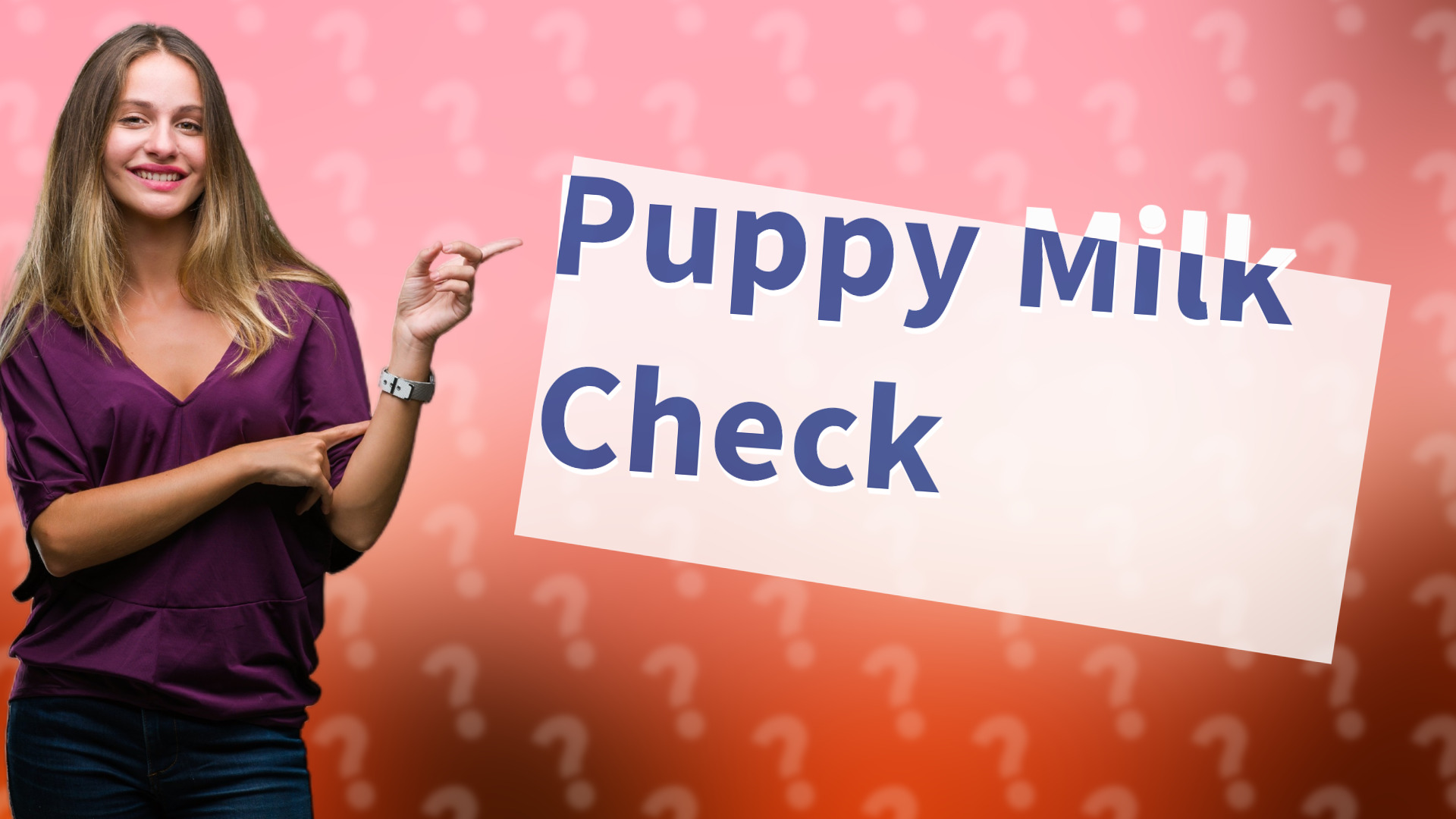 Puppy Milk Check