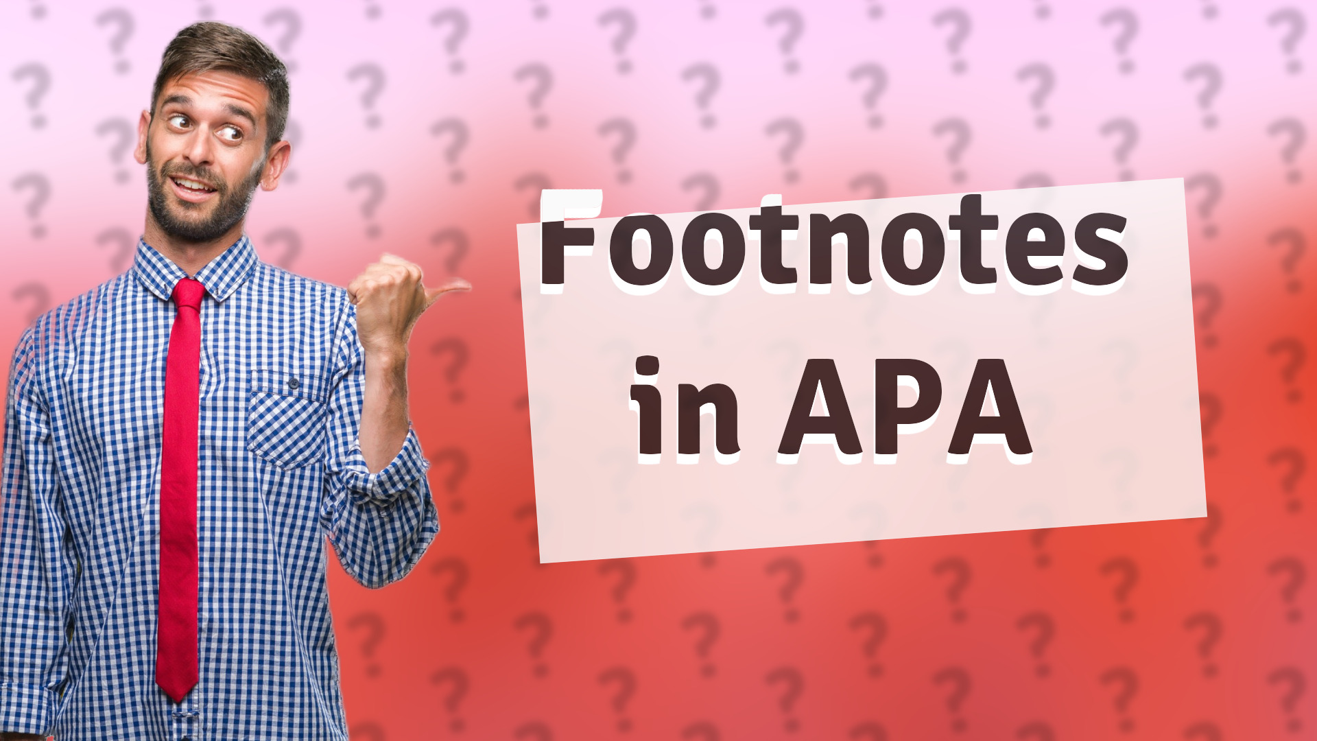 Footnotes in APA