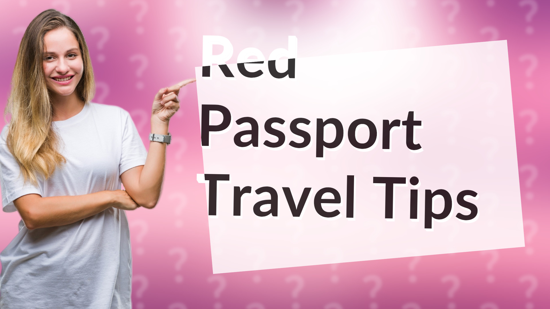 Red Passport Travel Tips