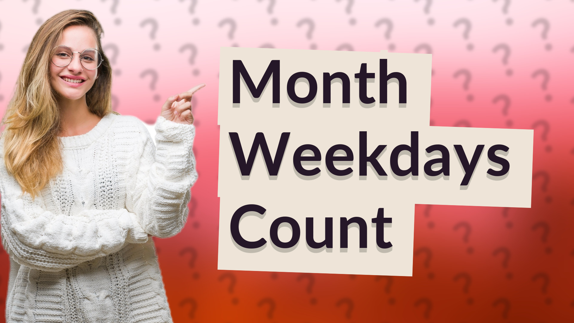 Month Weekdays Count