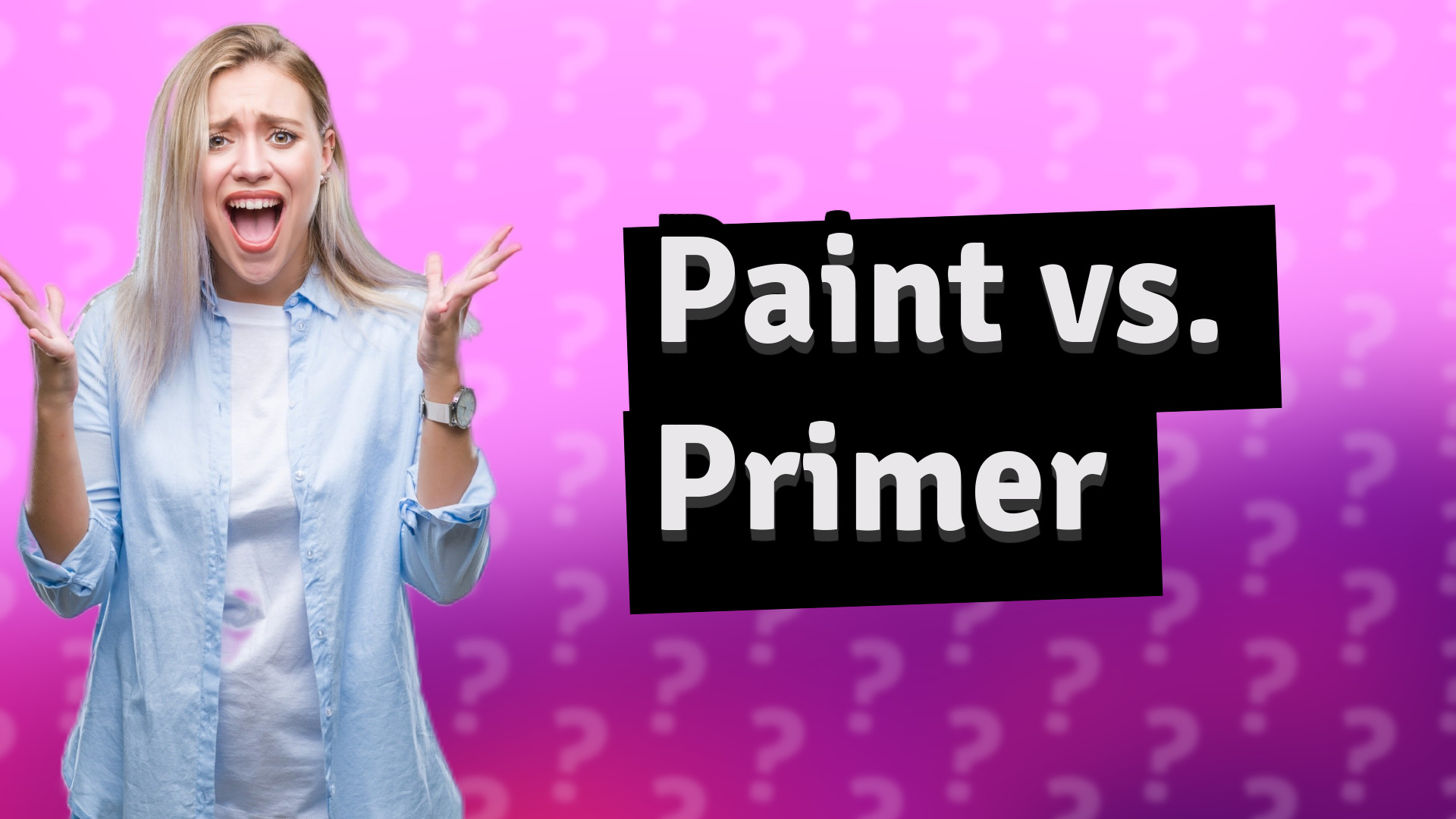 Paint vs. Primer