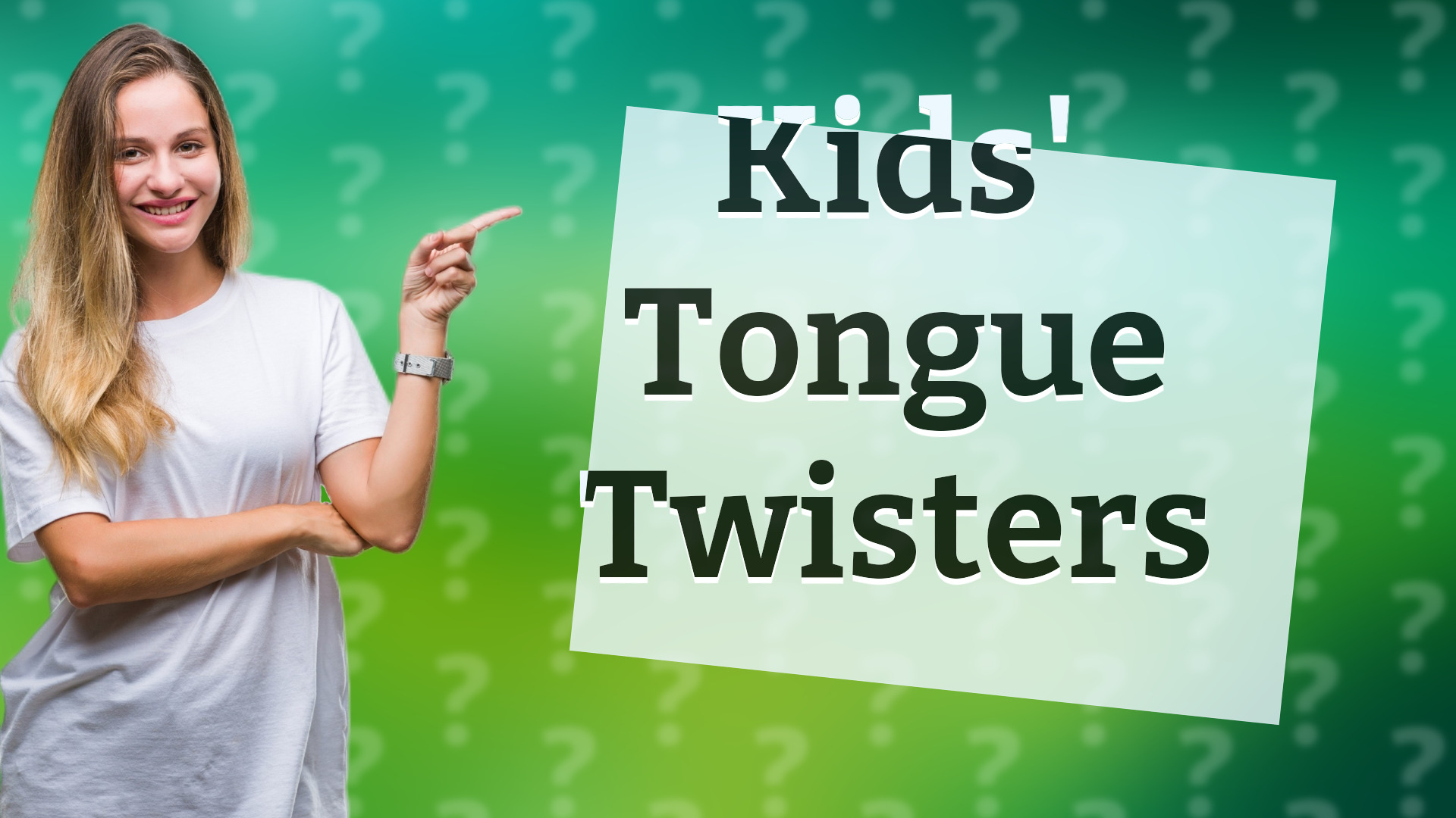 Kids' Tongue Twisters
