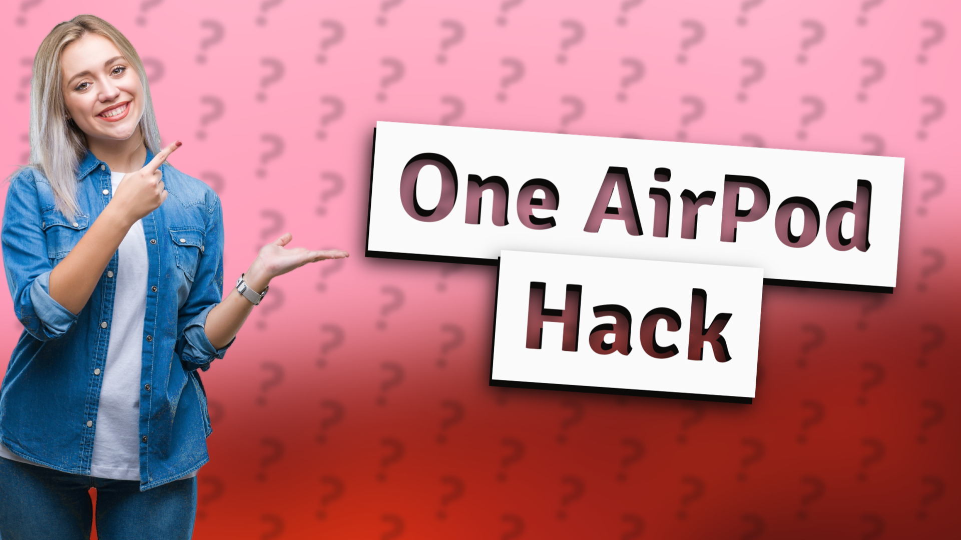 One AirPod Hack