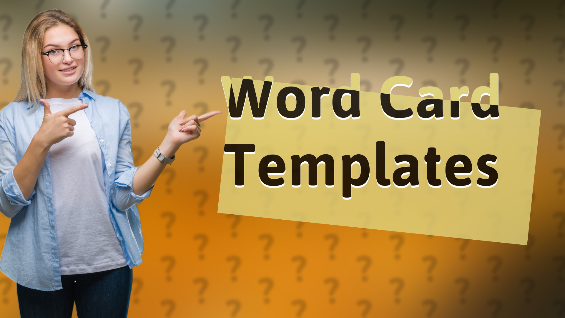 Word Card Templates