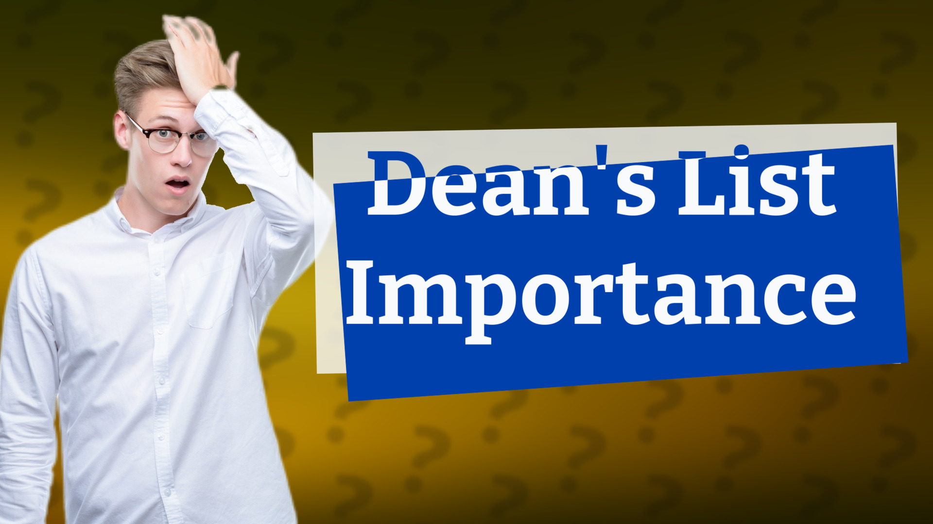Dean's List Importance