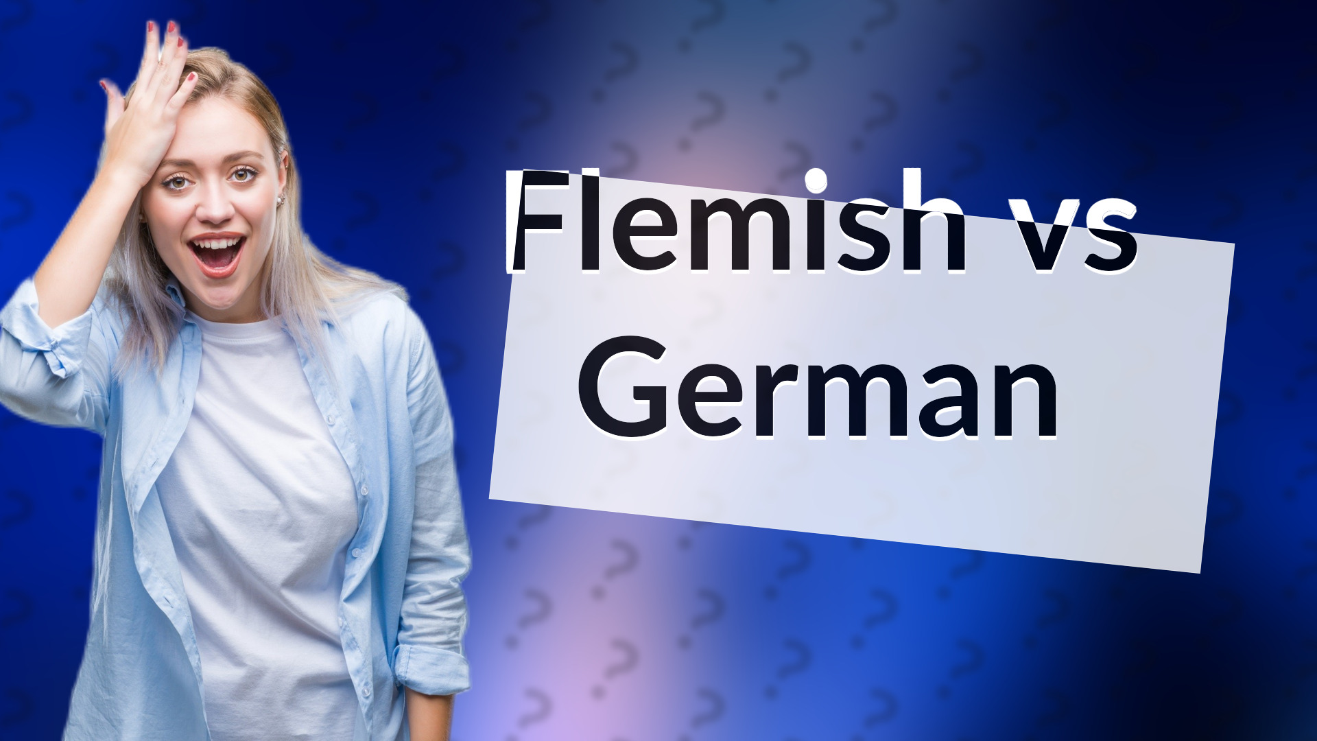 Flemish vs German