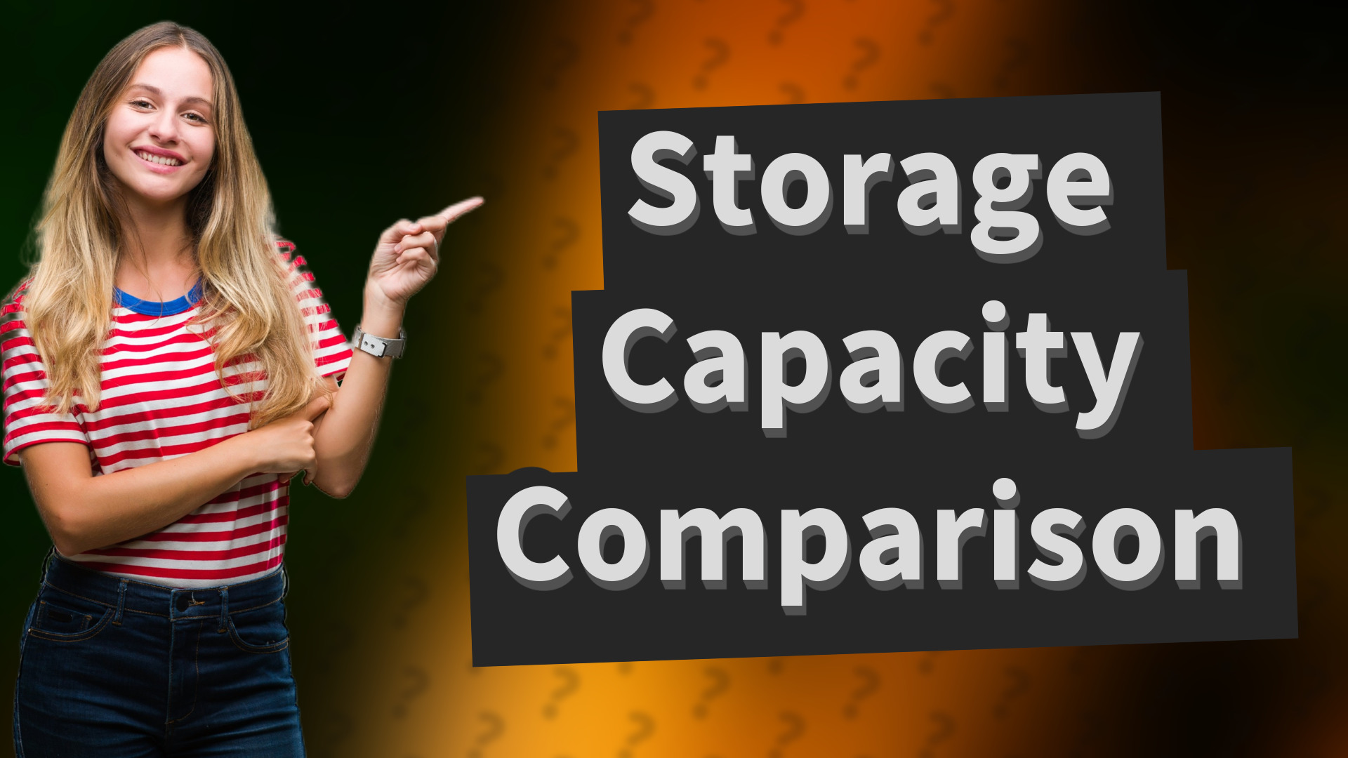 Storage Capacity Comparison