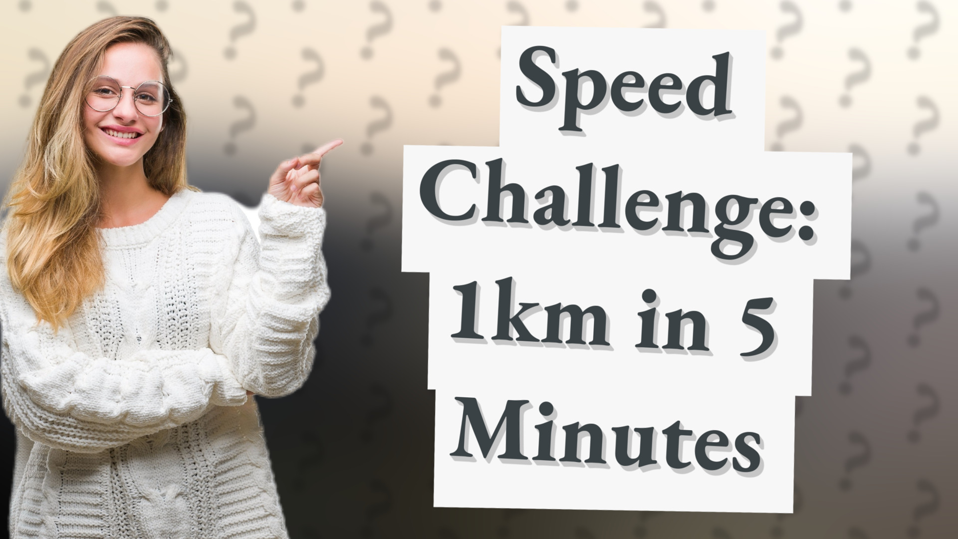 Speed Challenge: 1km in 5 Minutes
