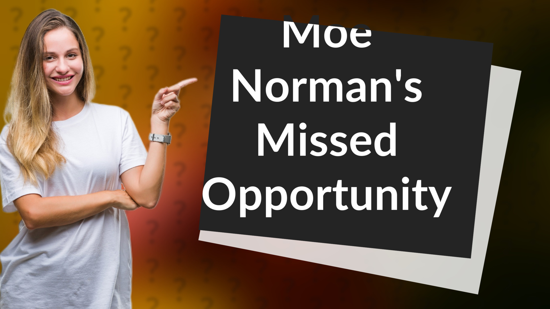 Moe Norman's Missed Opportunity