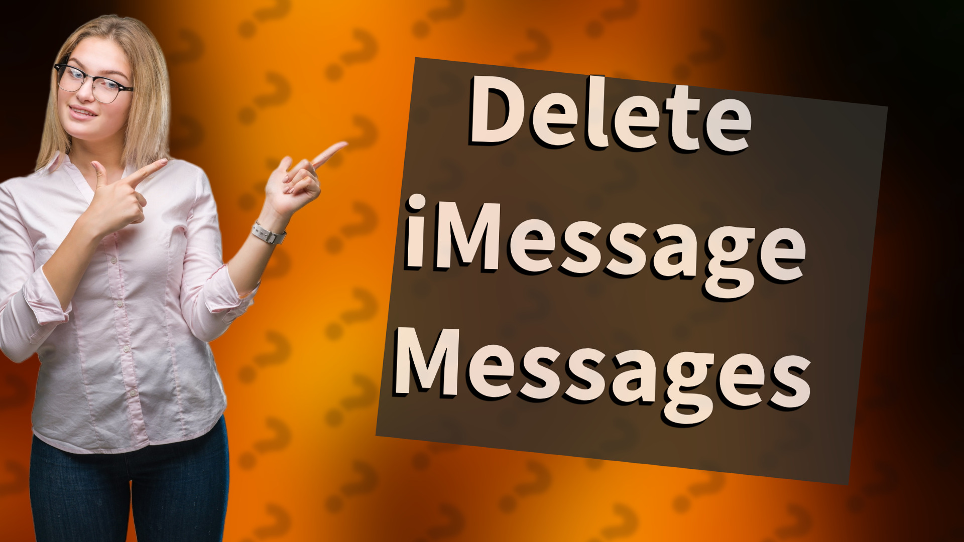 Delete iMessage Messages